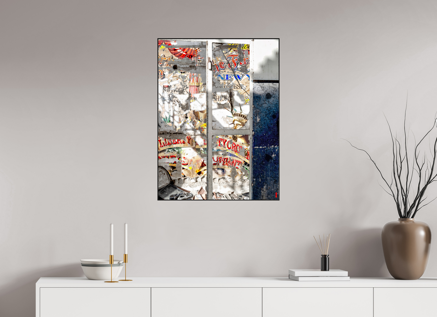 60 x 80 cm, Foto in ArtBox aus Massivholz Eiche schwarz RED³ SCSI Malahat III