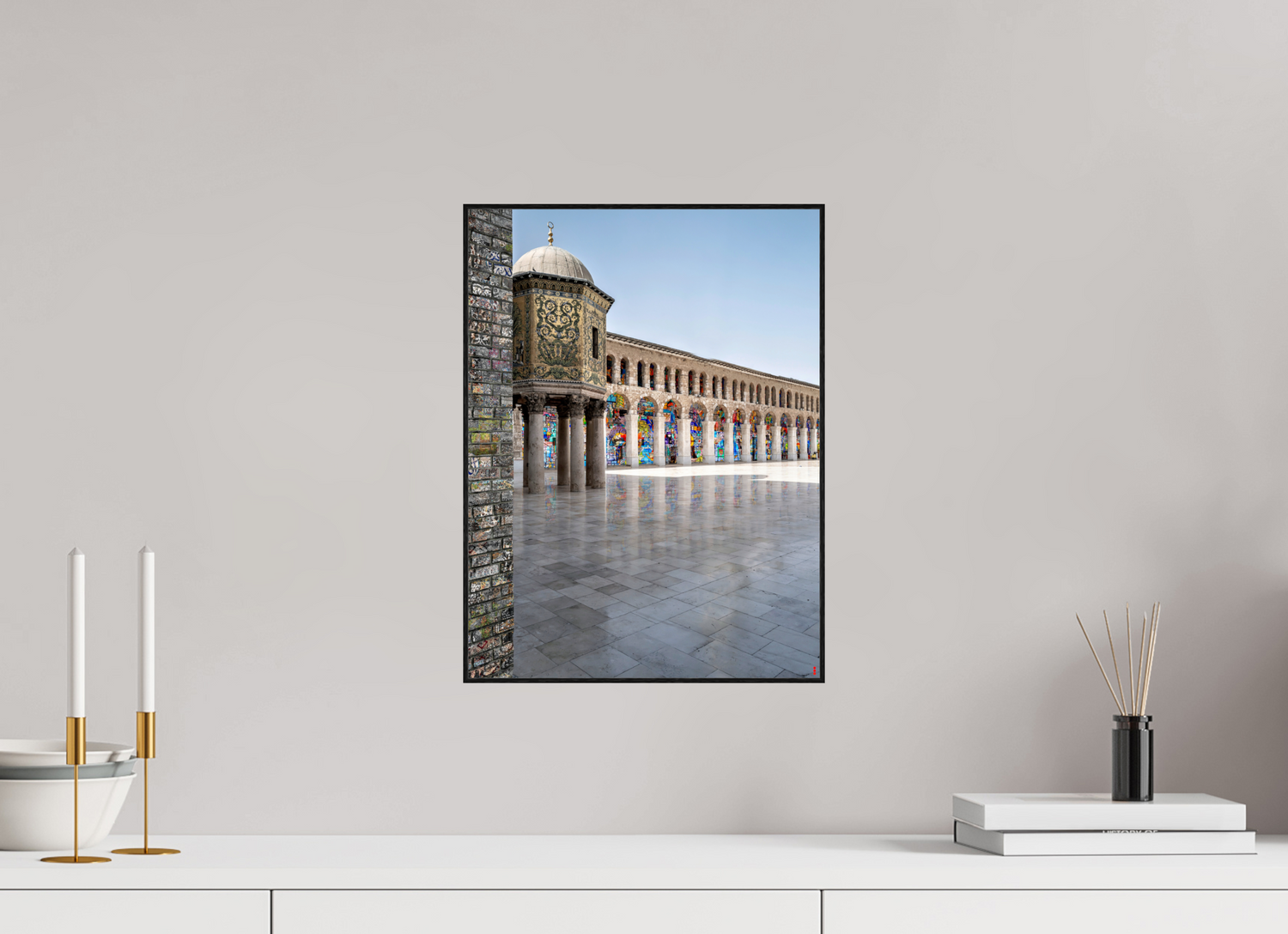 30 x 40 cm, Foto in ArtBox aus Massivholz Eiche schwarz RED³ SCSI Mazin III