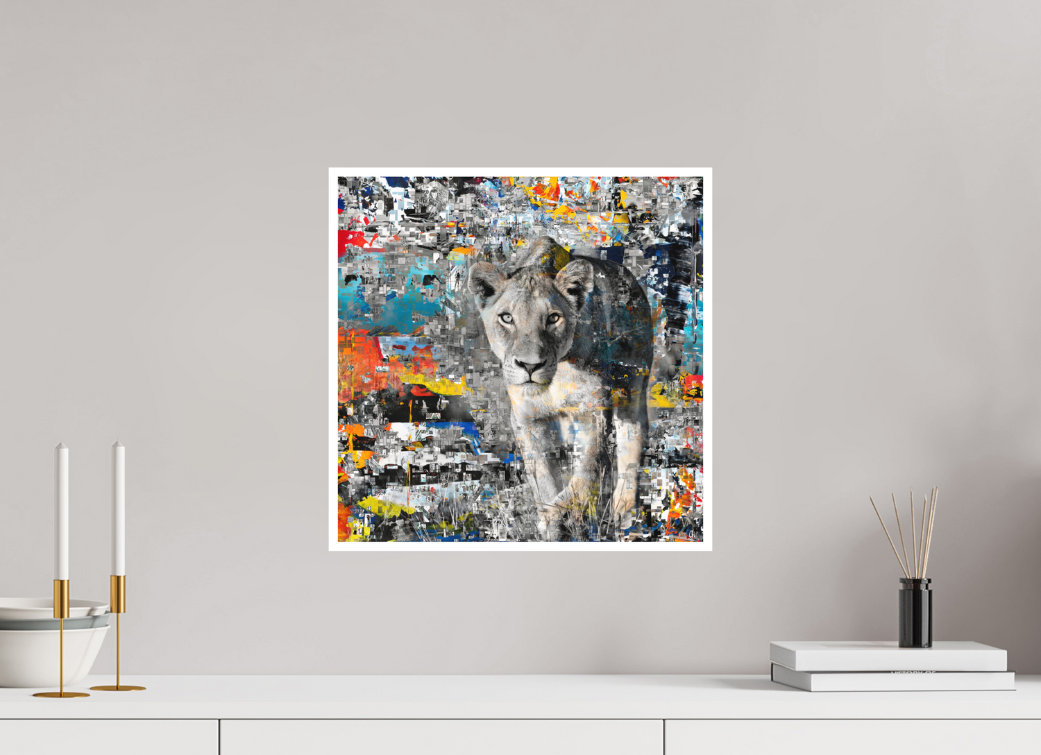 40 x 40 cm, Fine Art Print Hahnemühle William Turner RED³ WC Kachine II