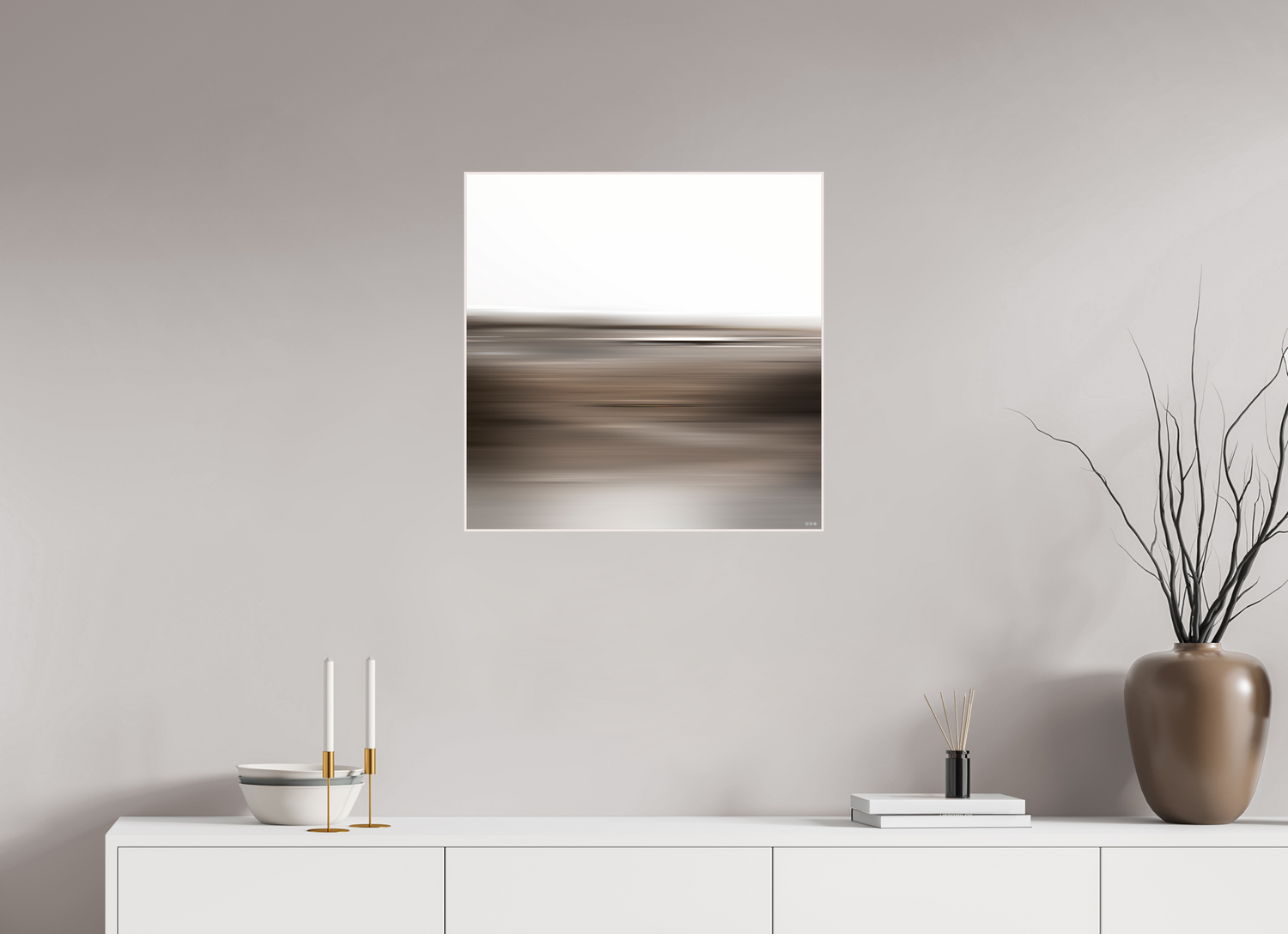 60 x 60 cm, Foto in ArtBox aus Massivholz Ahorn weiß RED³ PH Adisa II