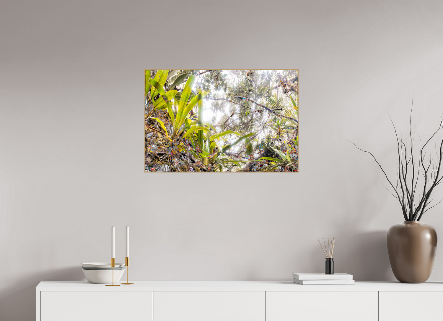 75 x 50 cm, Foto in ArtBox aus Massivholz Eiche natur RED³ HP Amara I