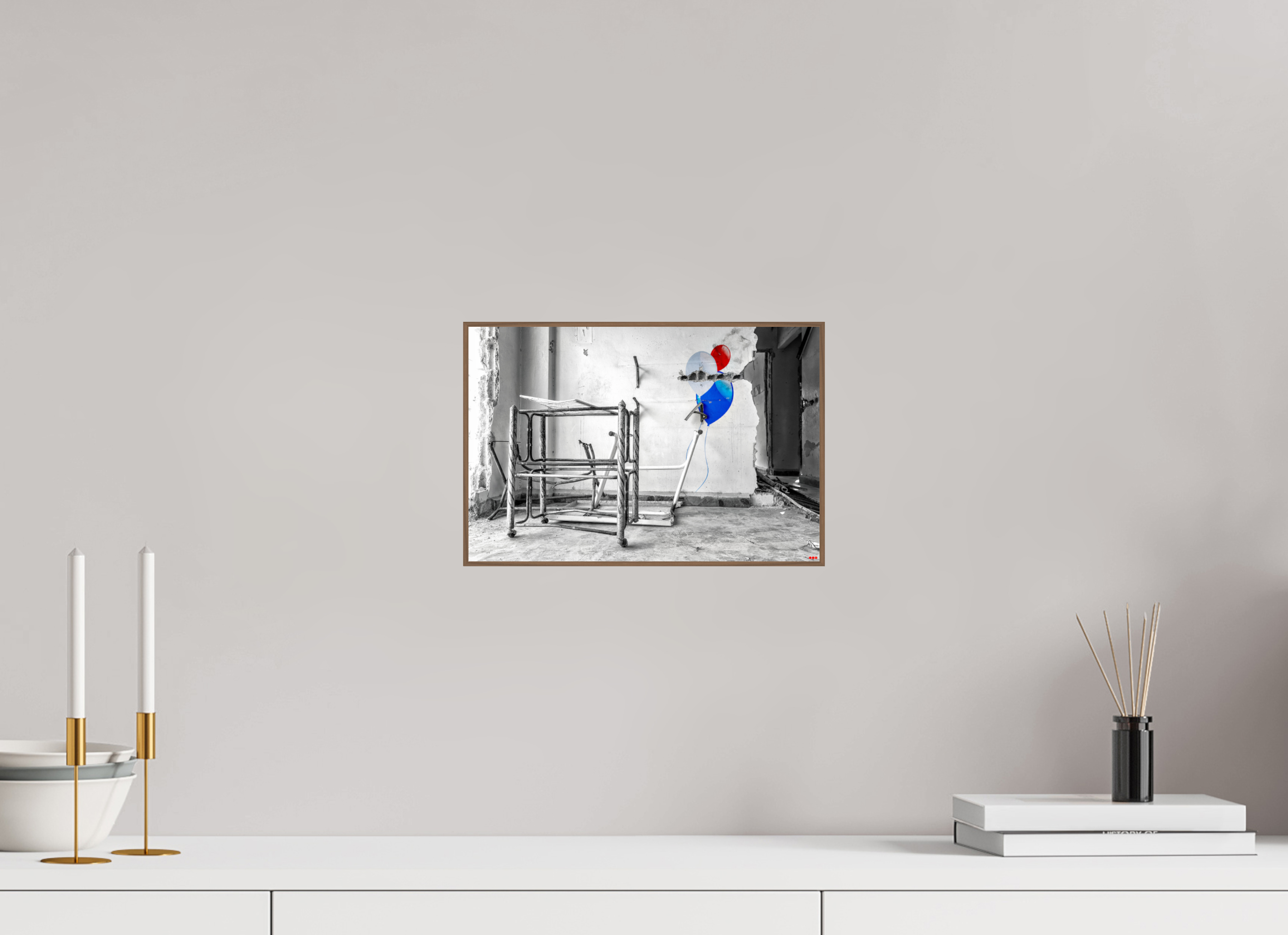 30 x 20 cm, Foto in ArtBox aus Massivholz Nussbaum RED³ SCSI Mursal I