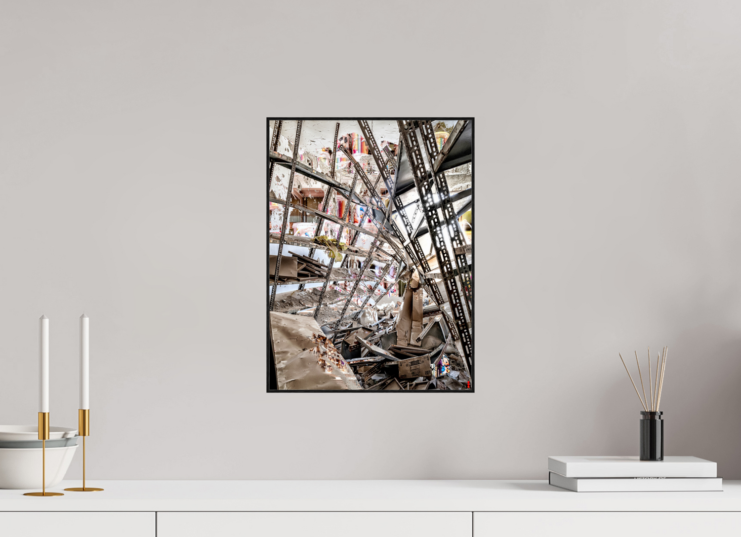 30 x 40 cm, Foto in ArtBox aus Massivholz Eiche schwarz RED³ SCSI Mahira III