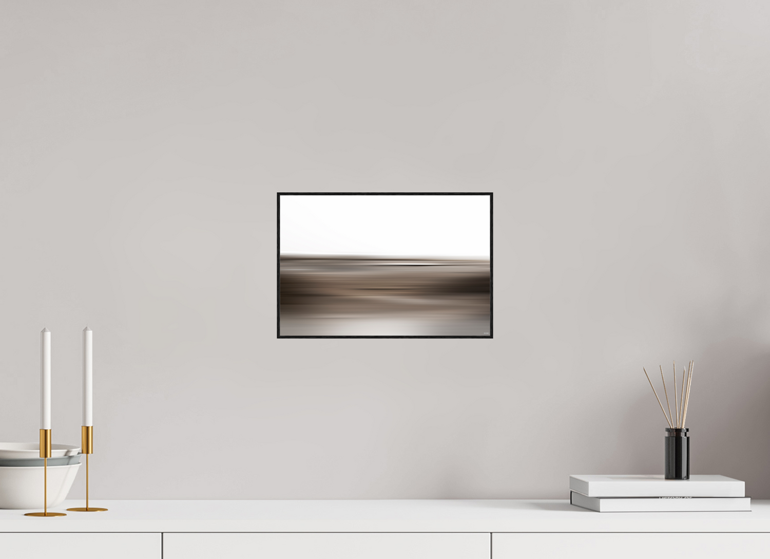 30 x 20 cm, Foto in ArtBox aus Massivholz Eiche schwarz RED³ PH Adisa I