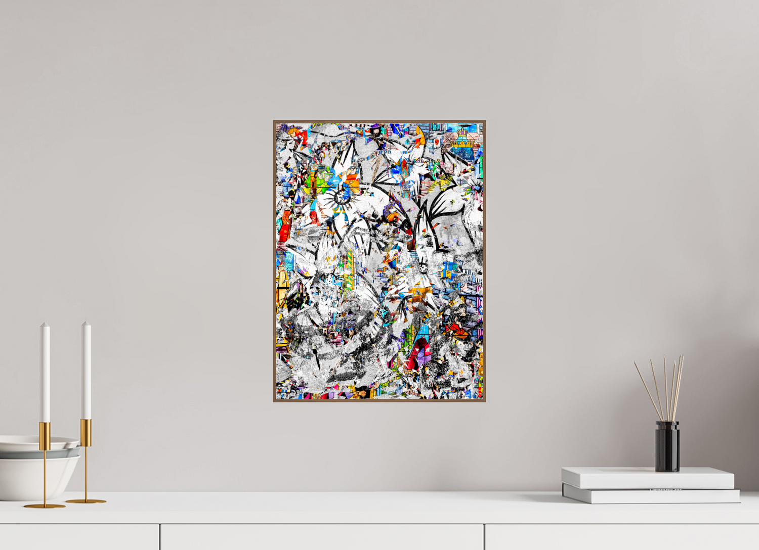 30 x 40 cm, Foto in ArtBox aus Massivholz Nussbaum RED³ SCSI Miraaj III