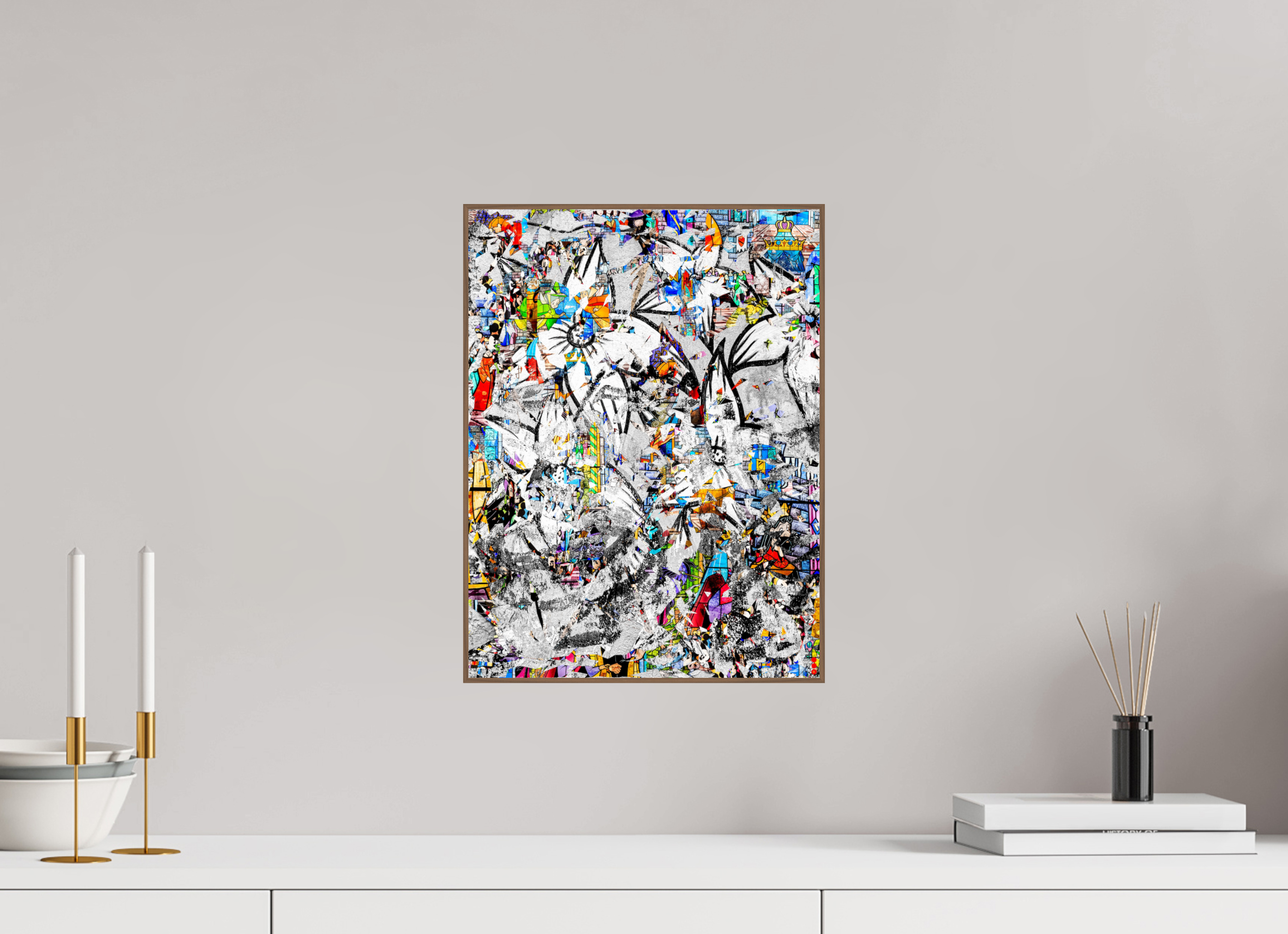 30 x 40 cm, Foto in ArtBox aus Massivholz Nussbaum RED³ SCSI Miraaj III