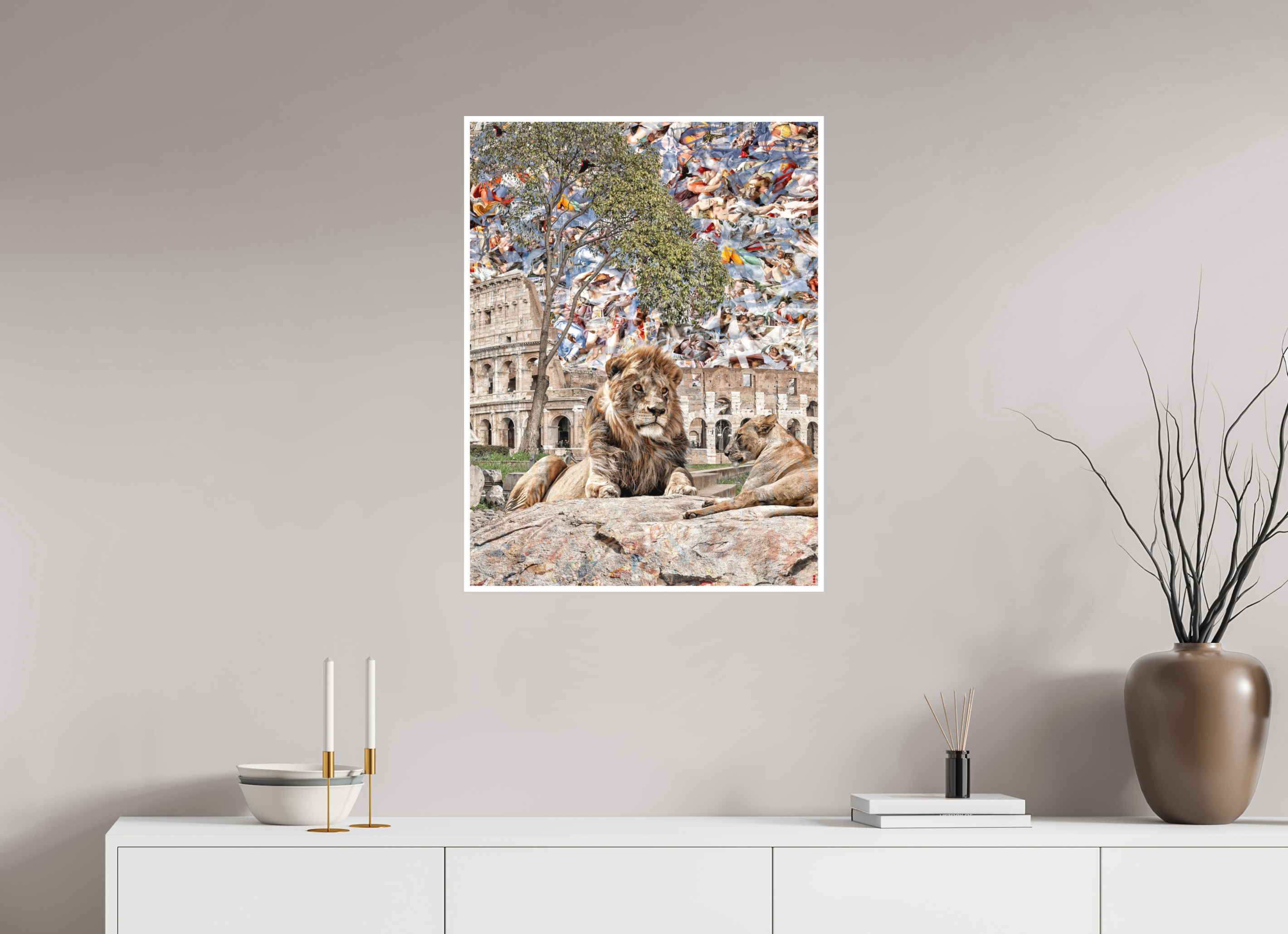 60 x 80 cm, Fine Art Print Hahnemühle William Turner RED³ WC Adjesa III