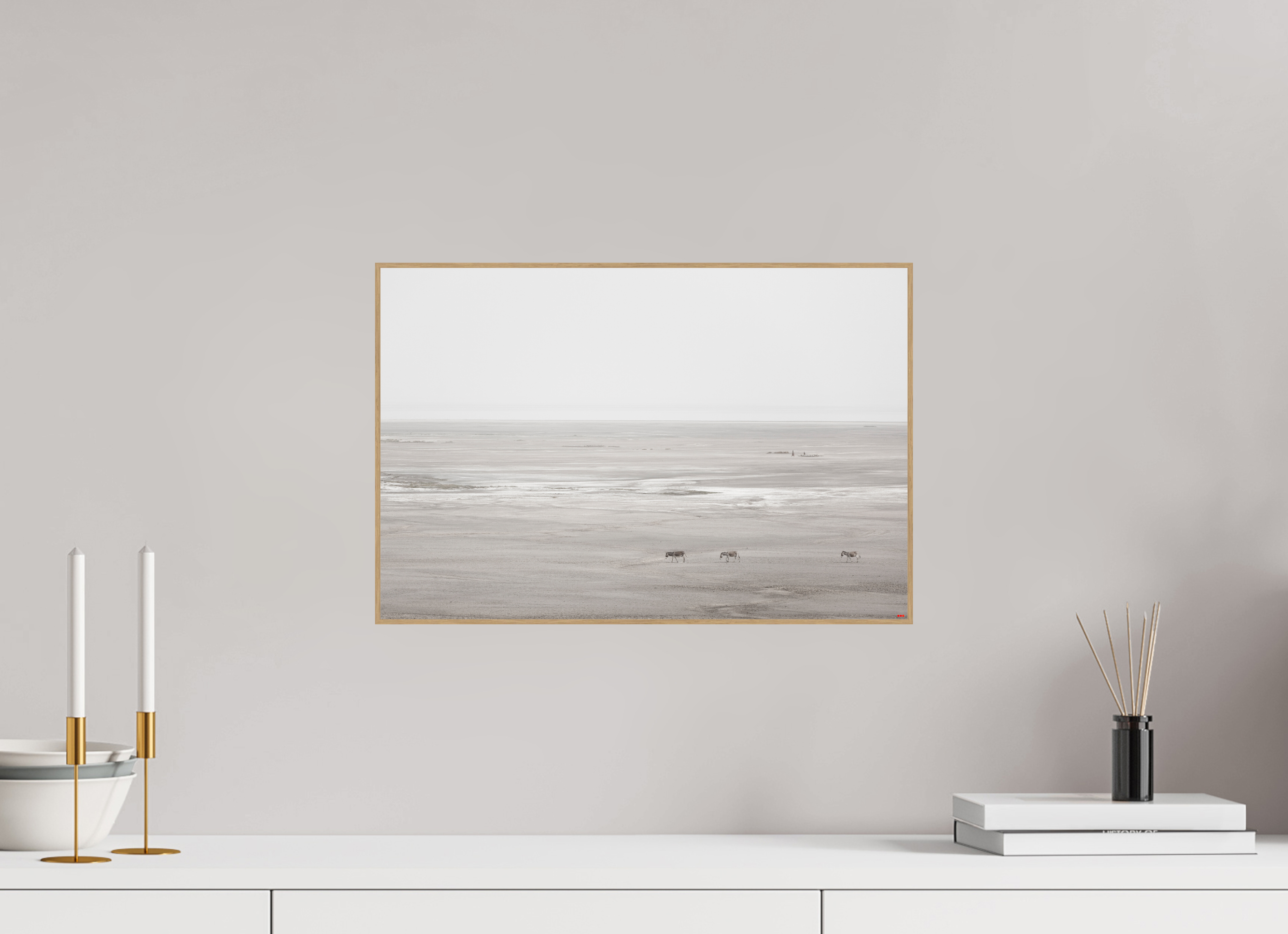 45 x 30 cm, Foto in ArtBox aus Massivholz Eiche natur RED³ PH Danai I