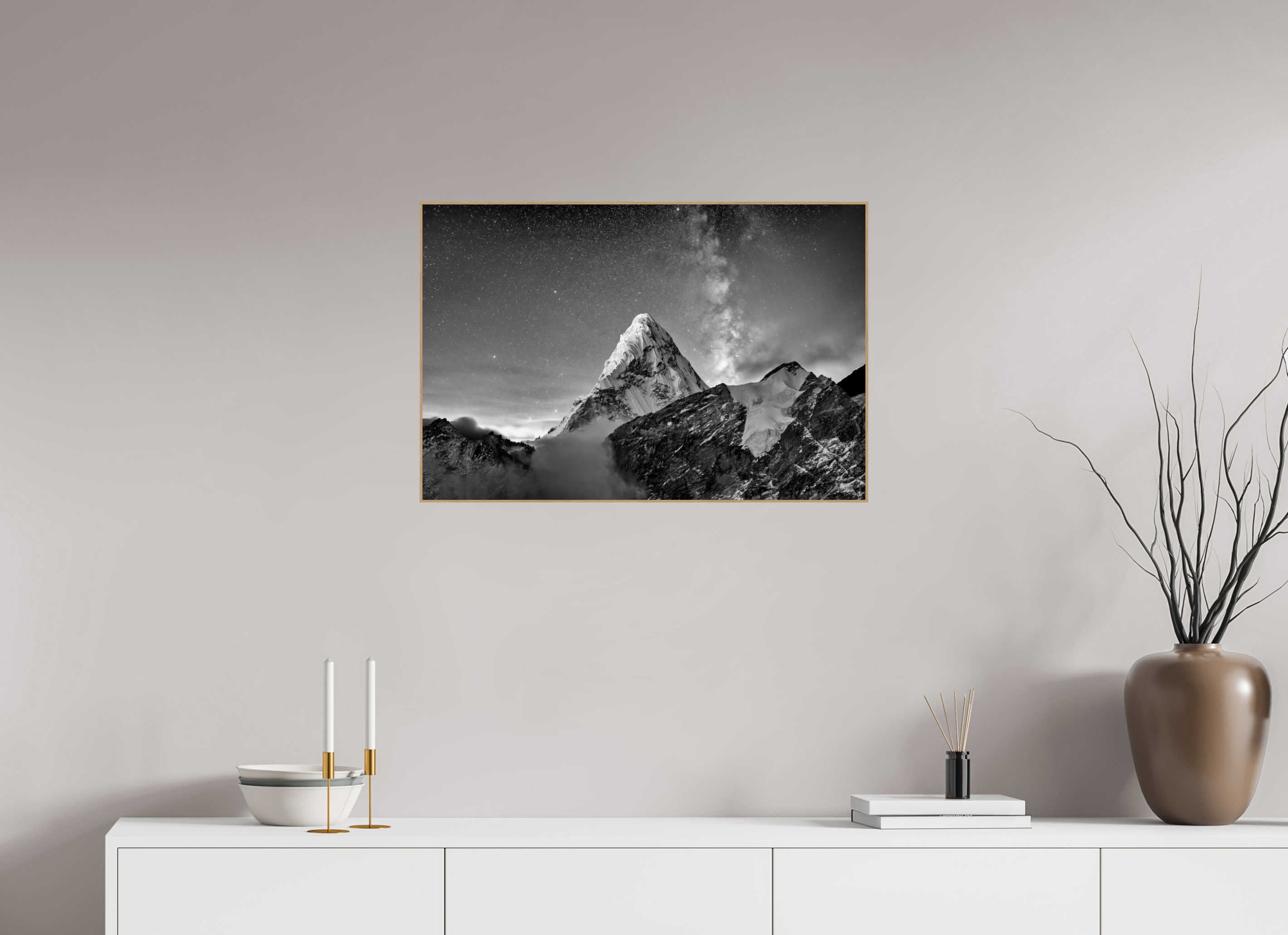 75 x 50 cm, Foto in ArtBox aus Massivholz Eiche natur RED³ PH Sujata I