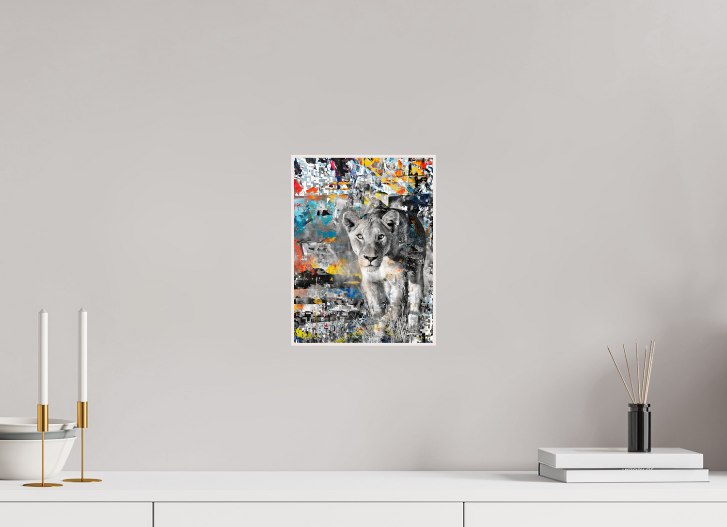 21 x 28 cm, Foto in ArtBox aus Massivholz Ahorn weiß RED³ Kachine III