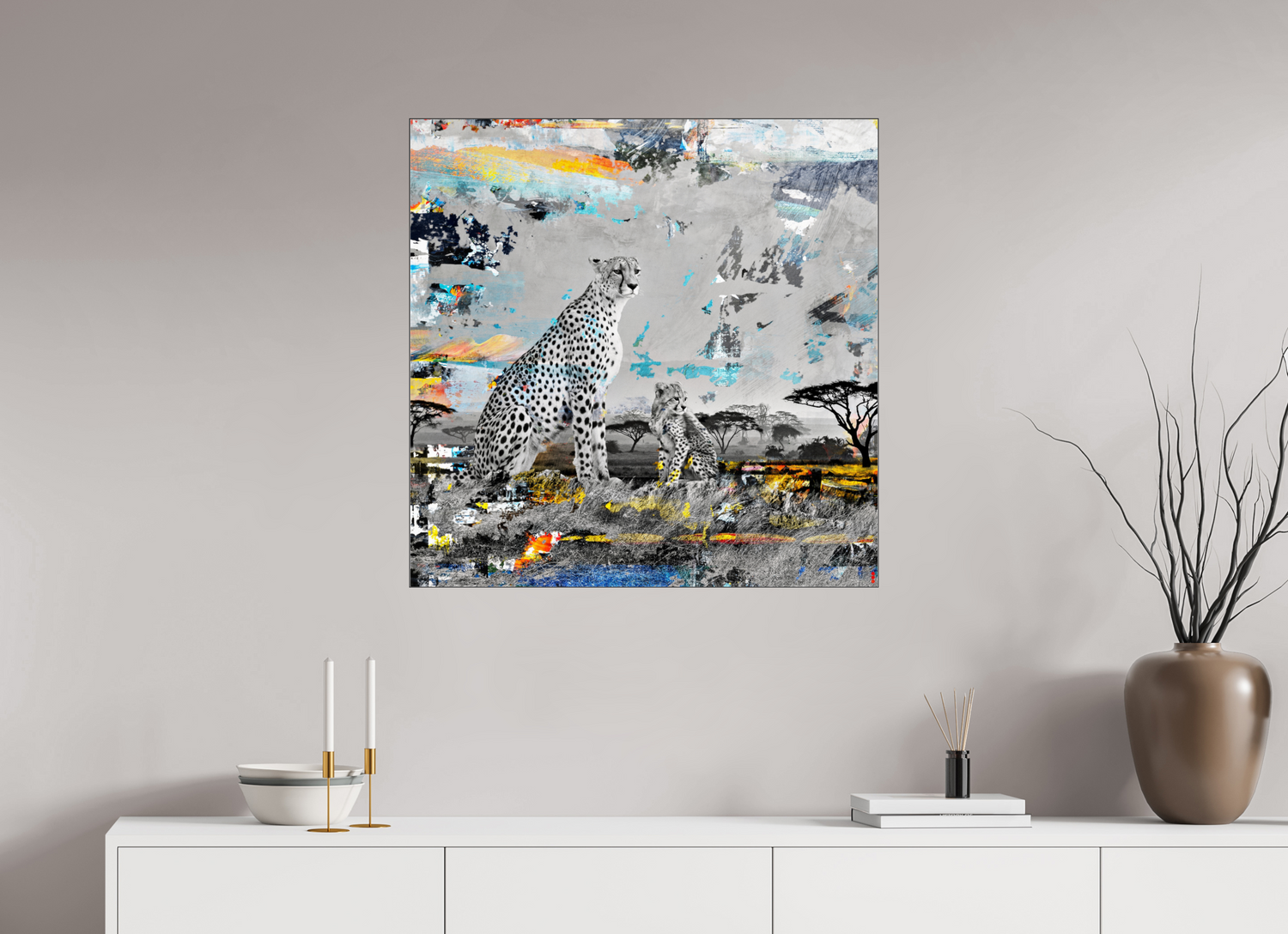 80 x 80 cm, Slimline Einfassung schwarz unter 2mm Acrylglas FA WC Ladebayo II