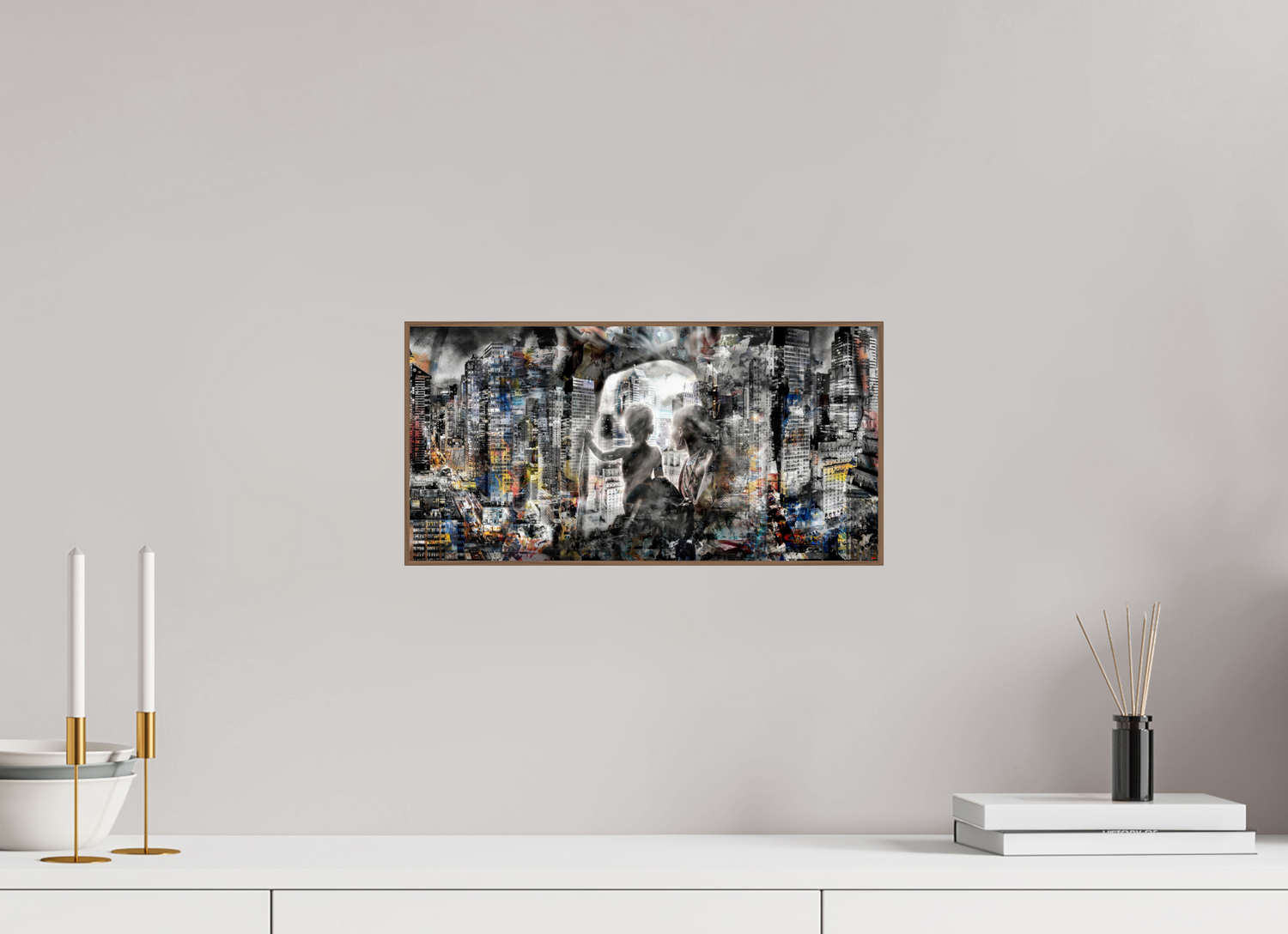 40 x 20 cm, Foto in ArtBox aus Massivholz Nussbaum RED³ HP Sukama V