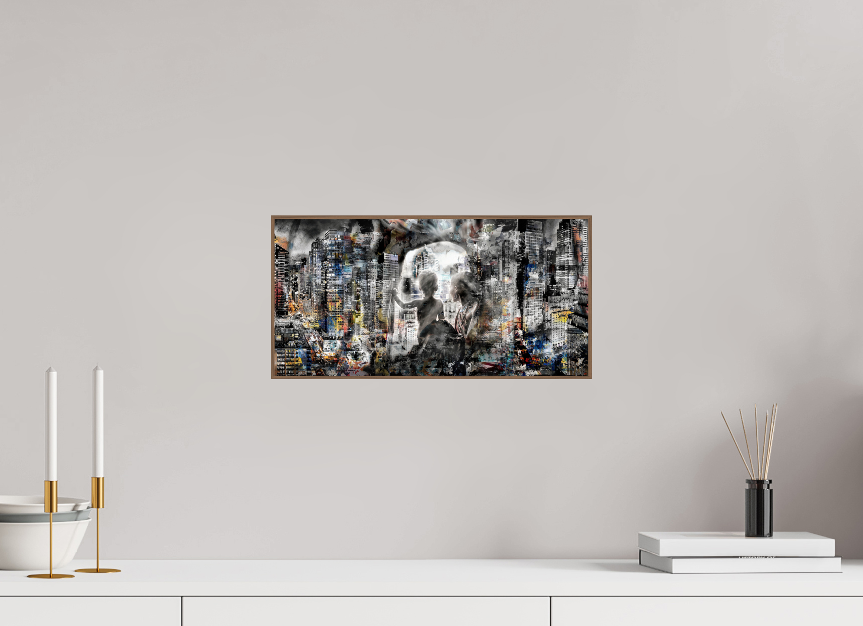 40 x 20 cm, Foto in ArtBox aus Massivholz Nussbaum RED³ HP Sukama V