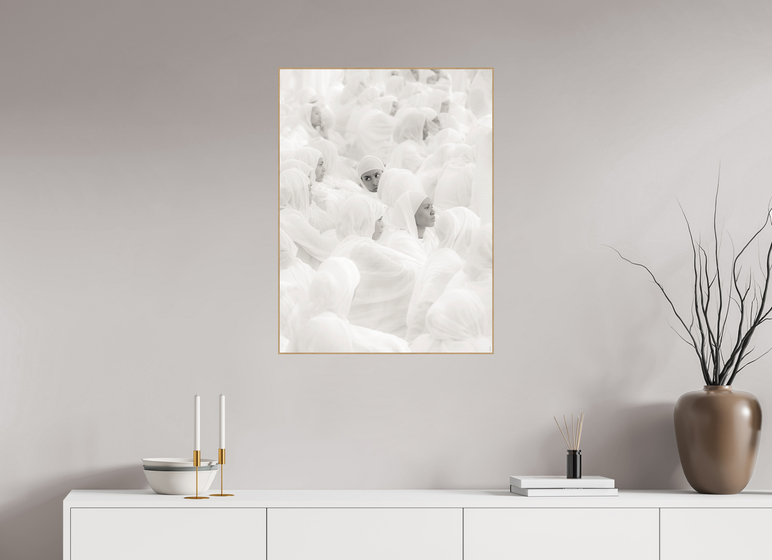 60 x 80 cm, Foto in ArtBox aus Massivholz Eiche natur RED³ PH Malia III