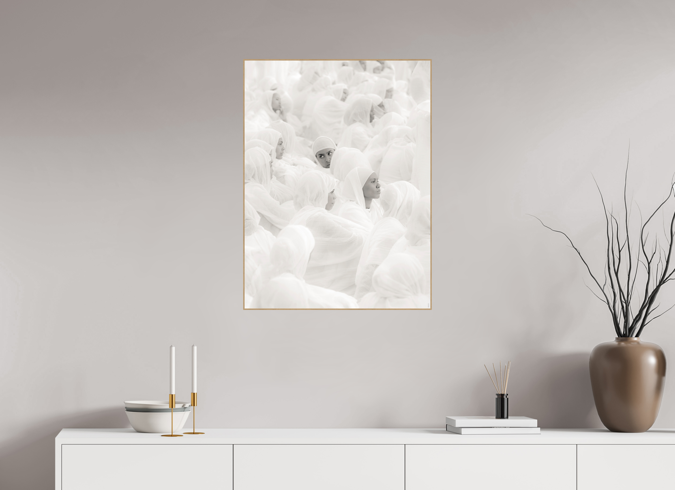 60 x 80 cm, Foto in ArtBox aus Massivholz Eiche natur RED³ PH Malia III