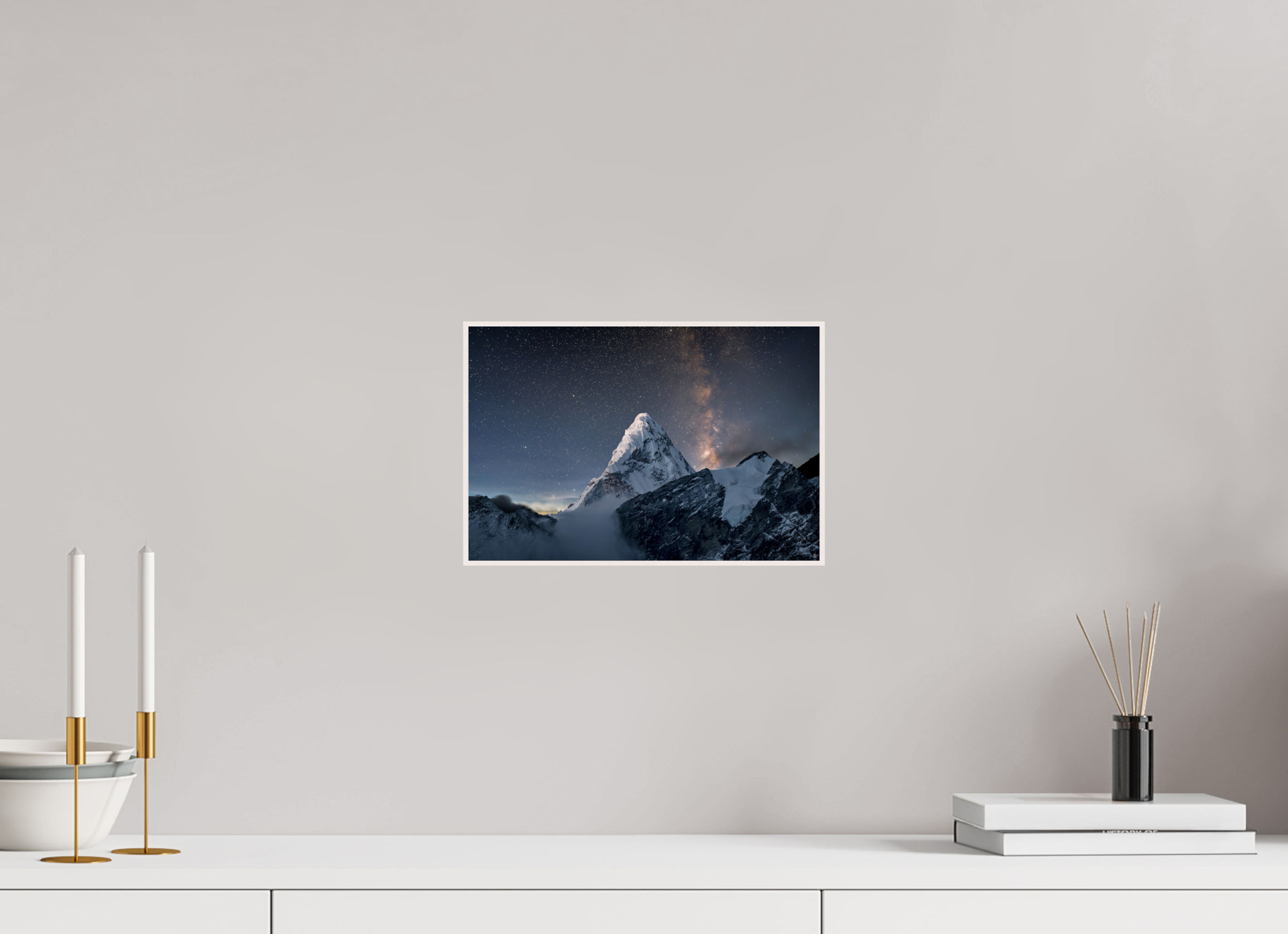 30 x 20 cm, Foto in ArtBox aus Massivholz Ahorn weiß RED³ Sarva I