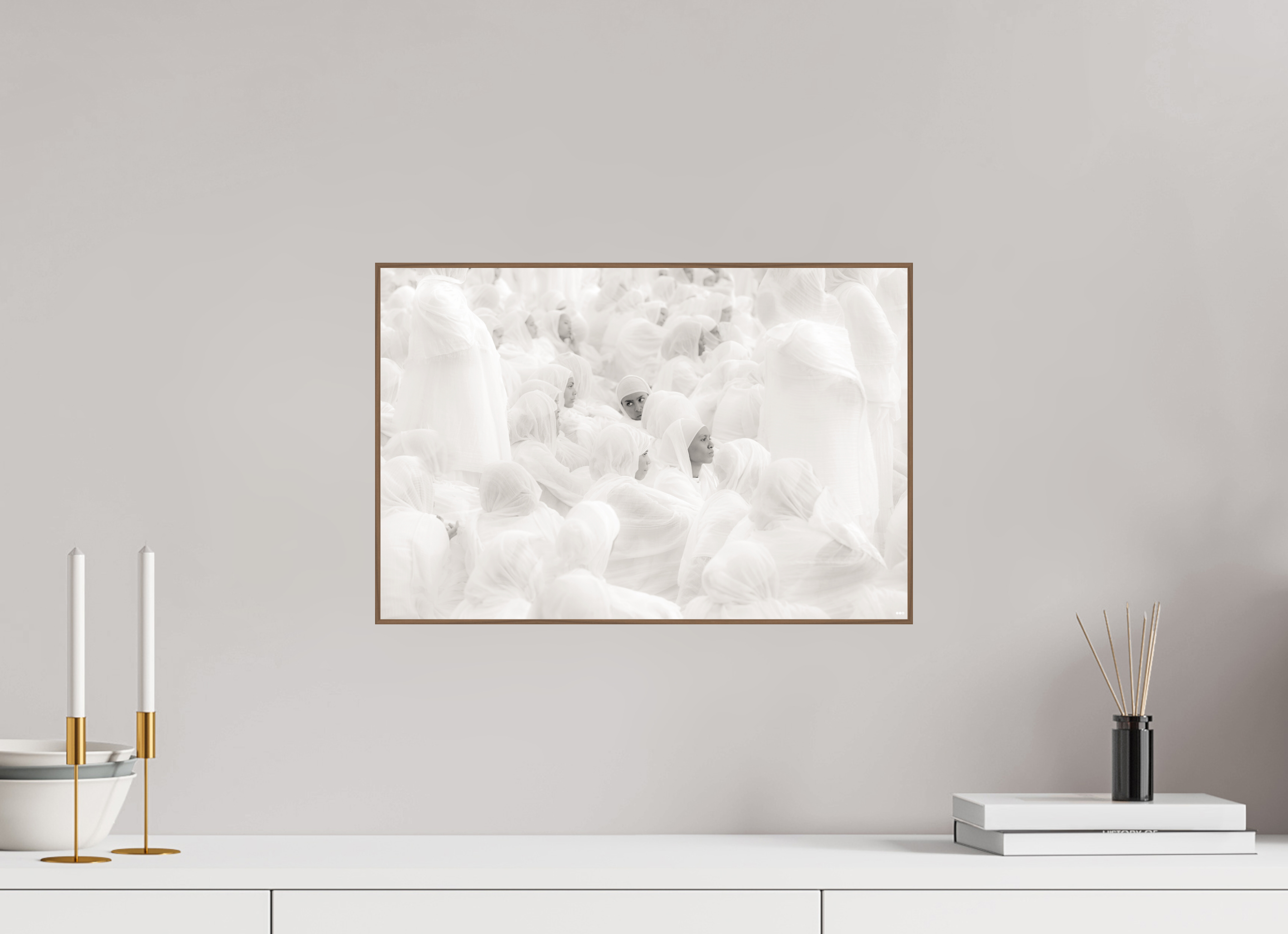 45 x 30 cm, Foto in ArtBox aus Massivholz Nussbaum RED³ PH Malia I