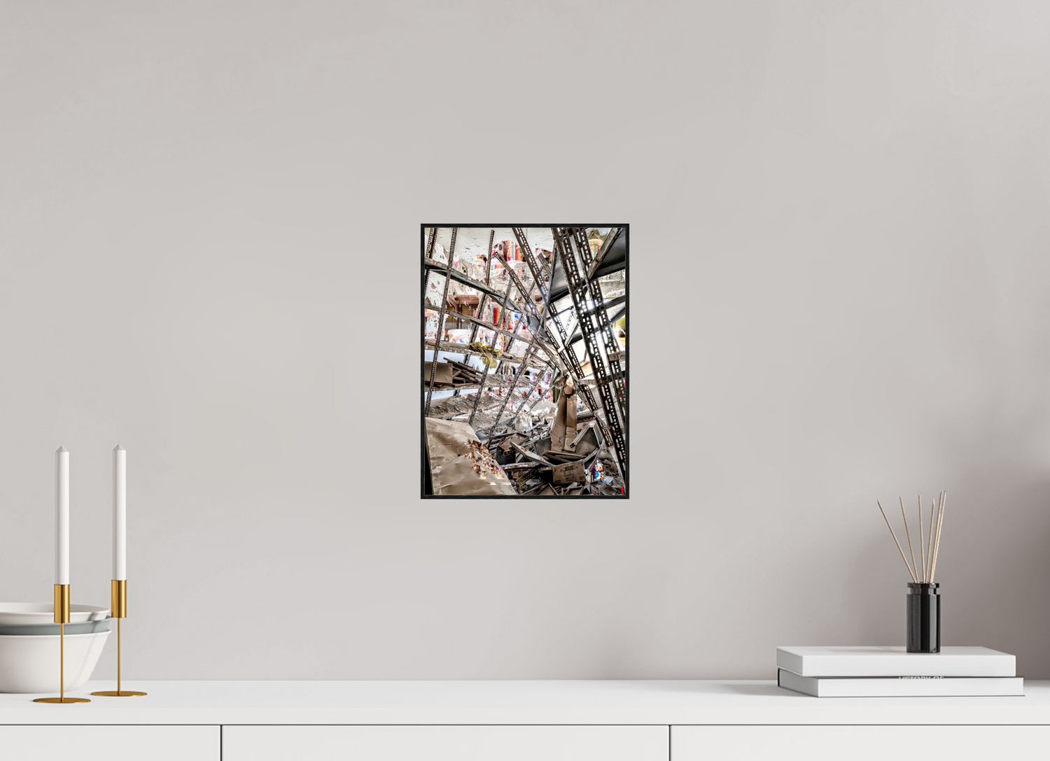 21 x 28 cm, Foto in ArtBox aus Massivholz Eiche schwarz RED³ SCSI Mahira III