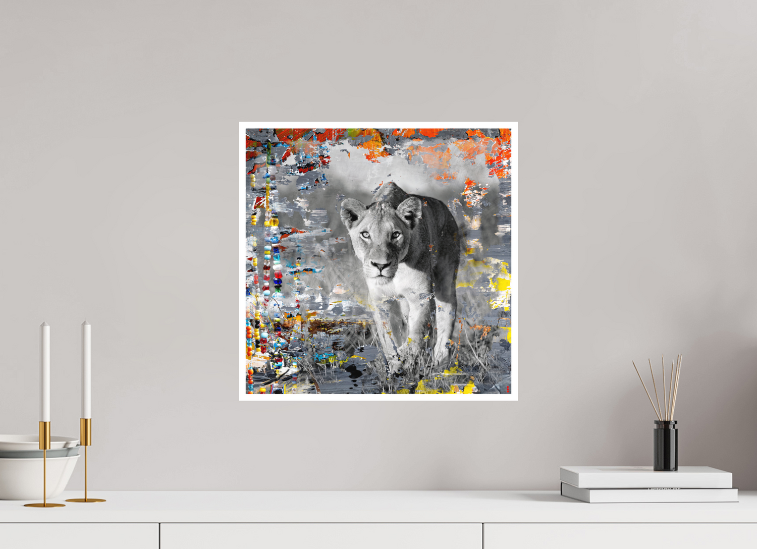 40 x 40 cm, Fine Art Print Hahnemühle William Turner RED³ WC Lamaya II