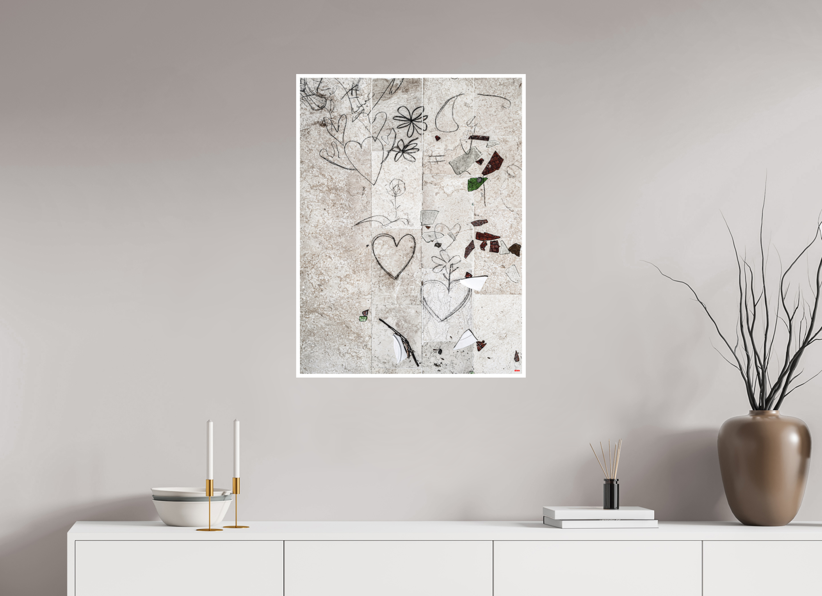 60 x 80 cm, Fine Art Print Hahnemühle William Turner RED³ PH Chandelier III