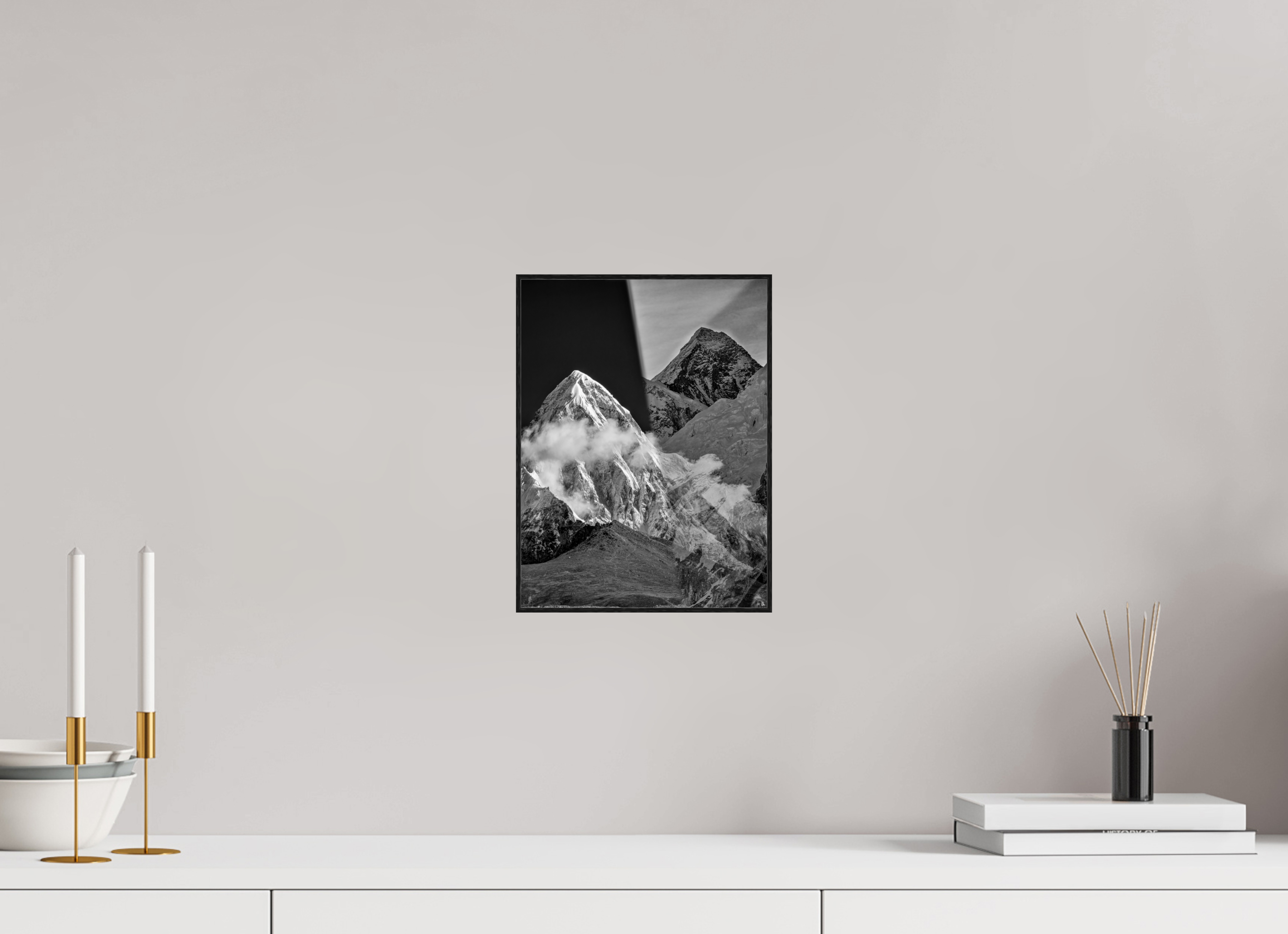 21 x 28 cm, Foto in ArtBox aus Massivholz Eiche schwarz RED³ Sampa III