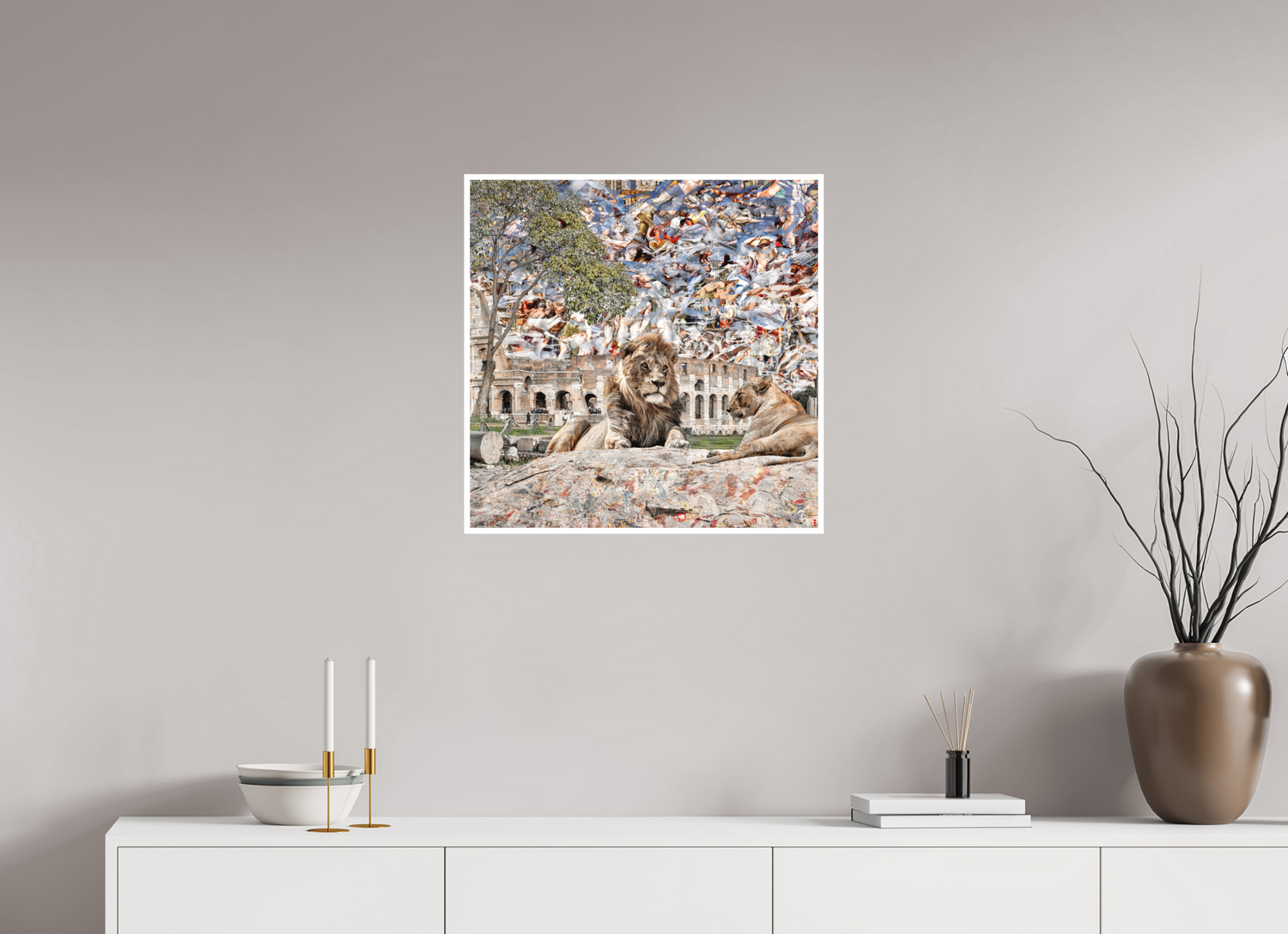 60 x 60 cm, Fine Art Print Hahnemühle William Turner RED³ WC Adjesa II
