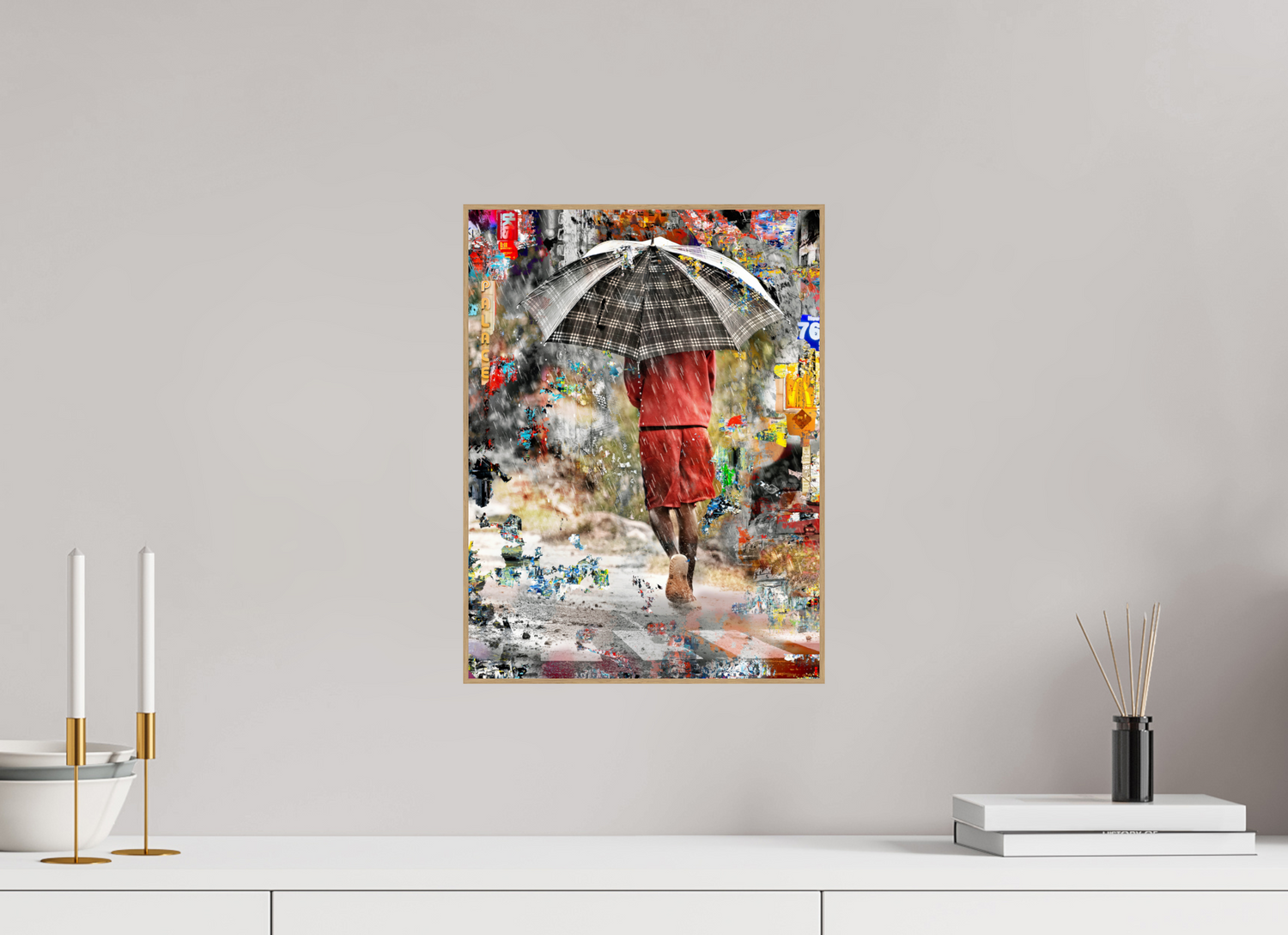 30 x 40 cm, Foto in ArtBox aus Massivholz Eiche natur RED³ HP Wash III