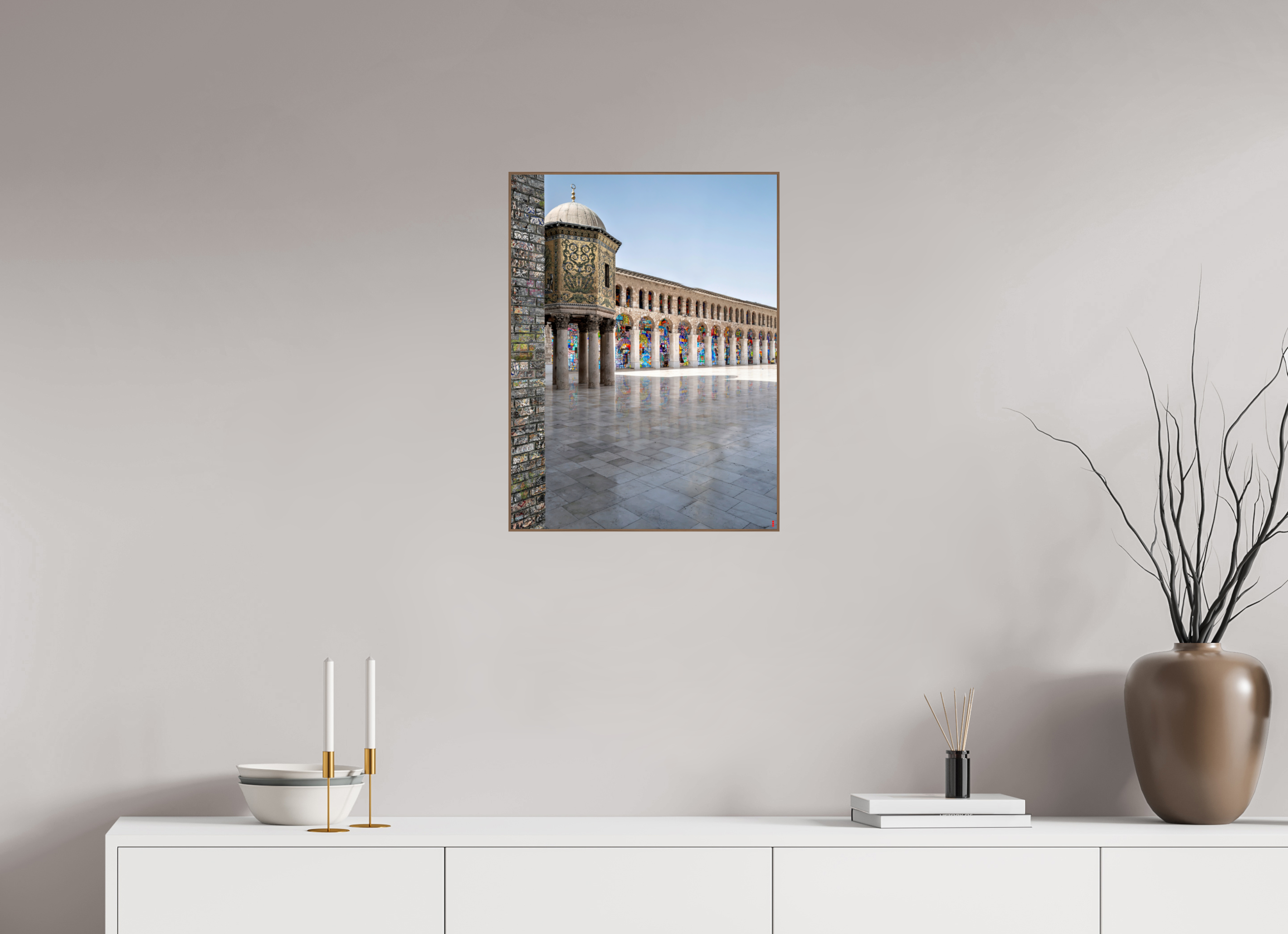 45 x 60 cm, Foto in ArtBox aus Massivholz Nussbaum RED³ SCSI Mazin III