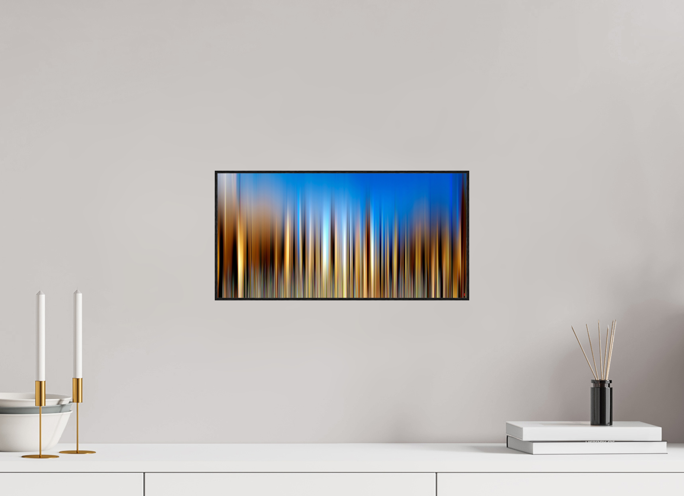 40 x 20 cm, Foto in ArtBox aus Massivholz Eiche schwarz RED³ PH Ayondele V