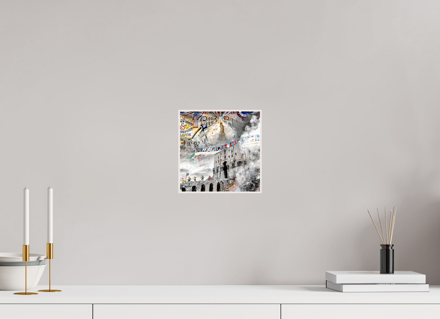 20 x 20 cm, Foto in ArtBox aus Massivholz Ahorn weiß RED³ SCSI Mumtaz II