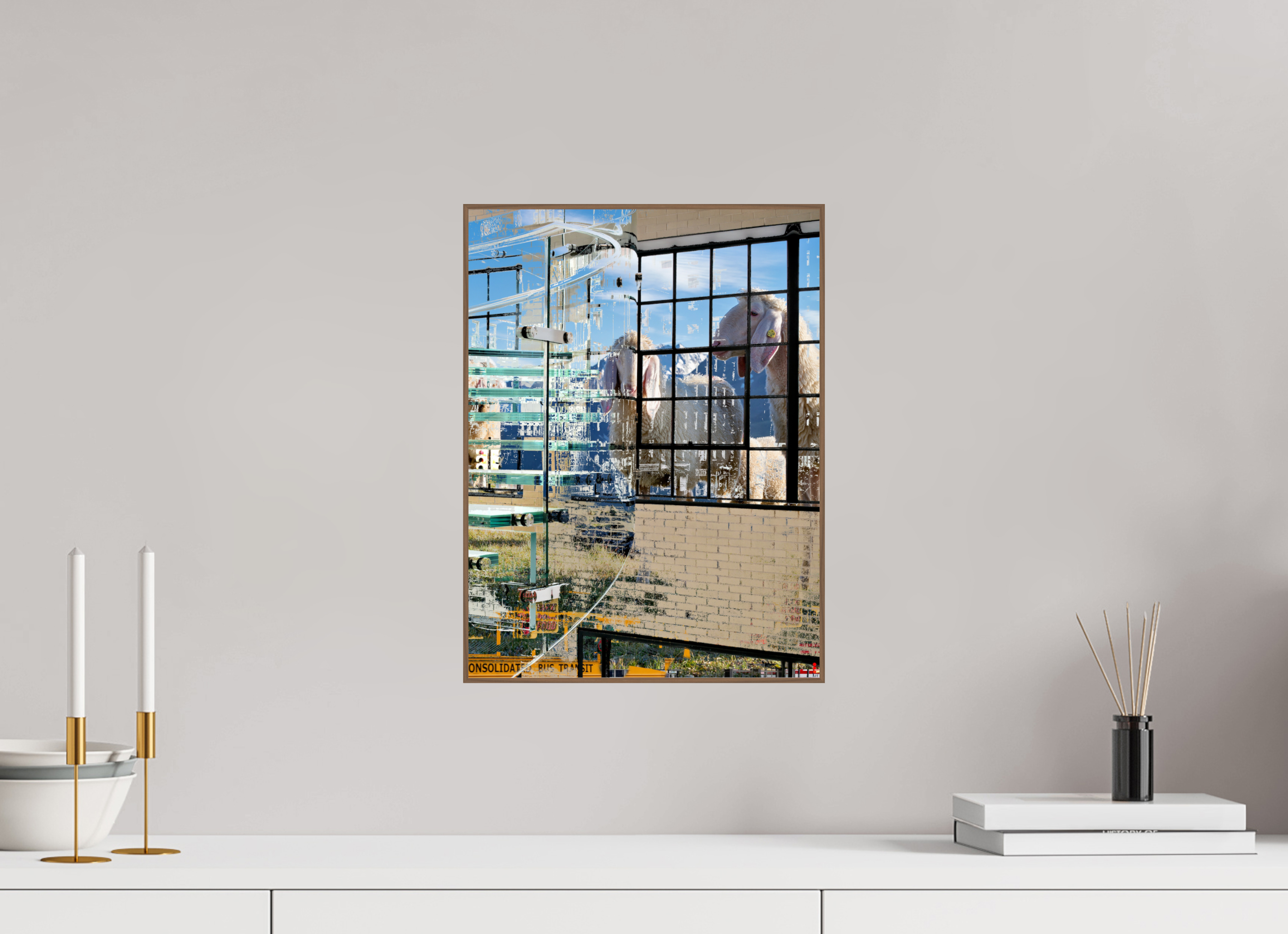 30 x 40 cm, Foto in ArtBox aus Massivholz Nussbaum RED³ HP Malia III