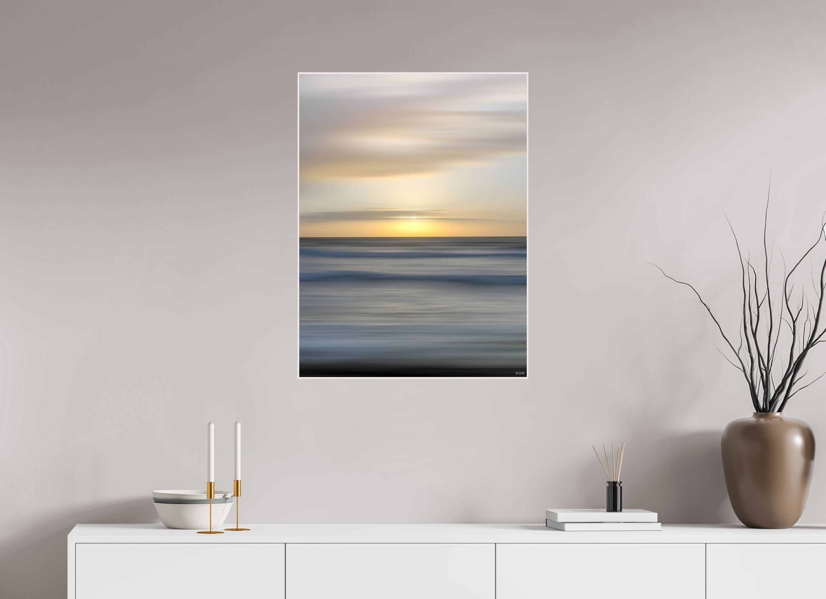 60 x 80 cm, Foto in ArtBox aus Massivholz Ahorn weiß RED³ PH Salome III