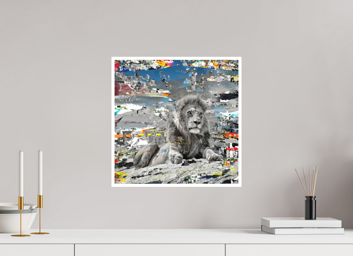 40 x 40 cm, Fine Art Print Hahnemühle William Turner RED³ WC Jabari II