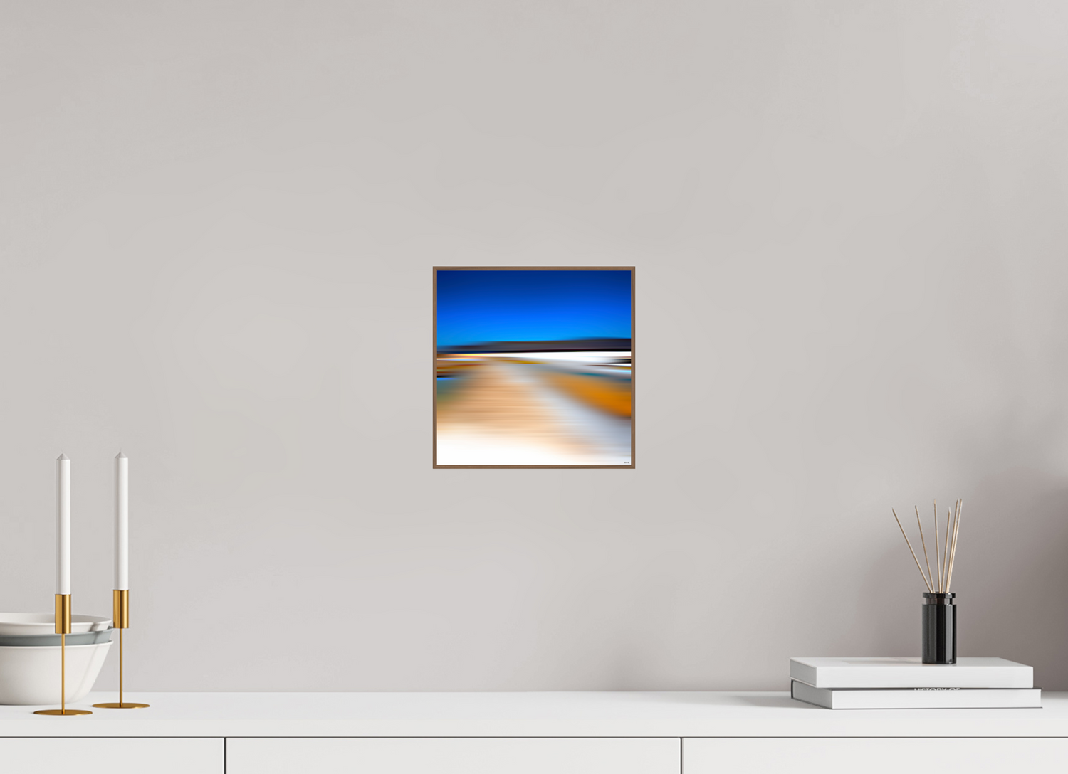 20 x 20 cm, Foto in ArtBox aus Massivholz Nussbaum RED³ PH Antankara II