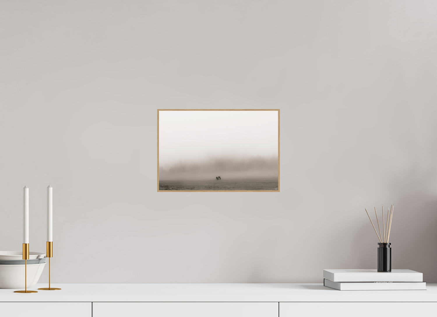 30 x 20 cm, Foto in ArtBox aus Massivholz Eiche natur RED³ PH Mamello I