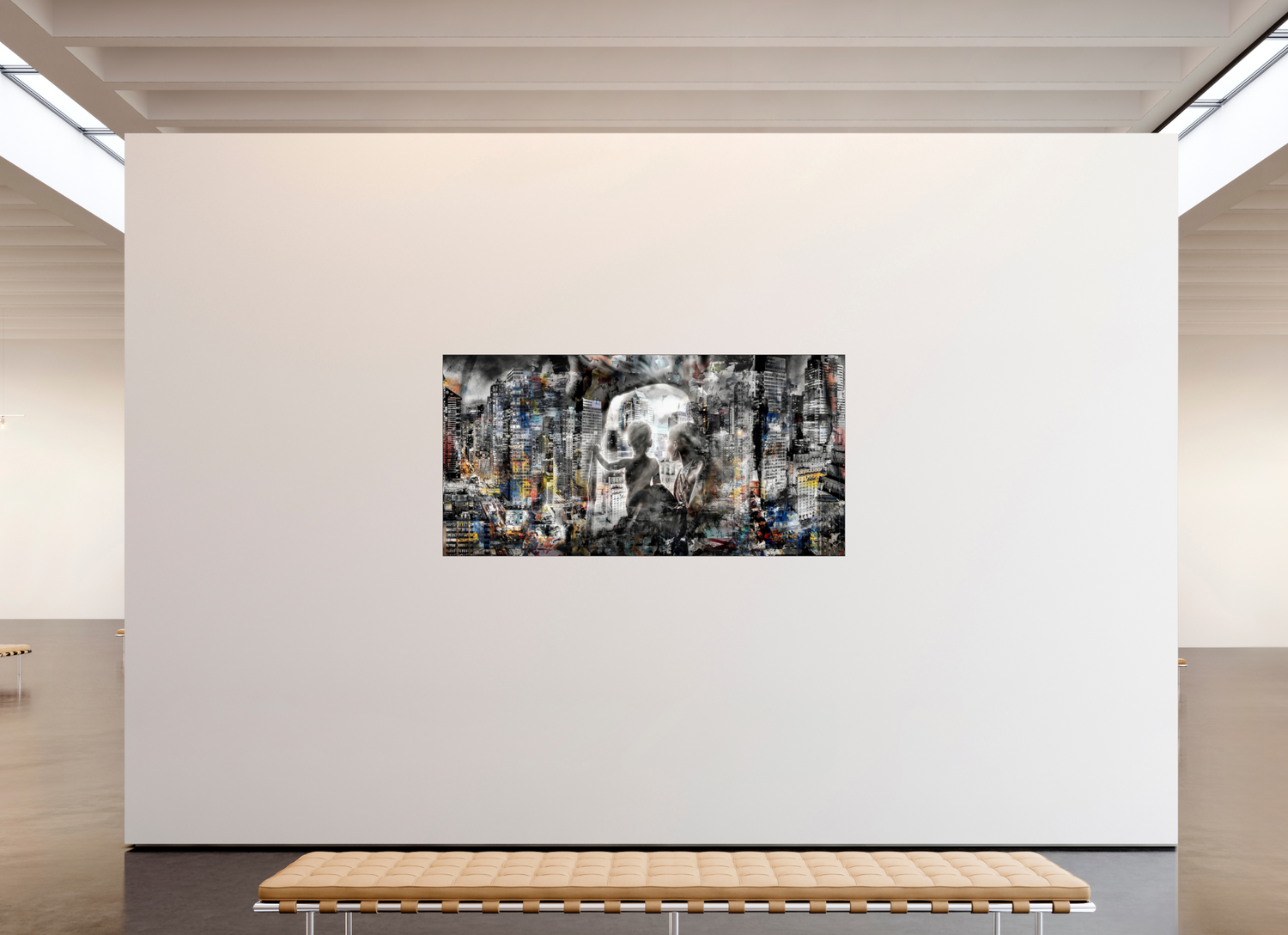 200 x 100 cm, Slimline Einfassung schwarz unter 2mm Acrylglas FA HP Sukama V