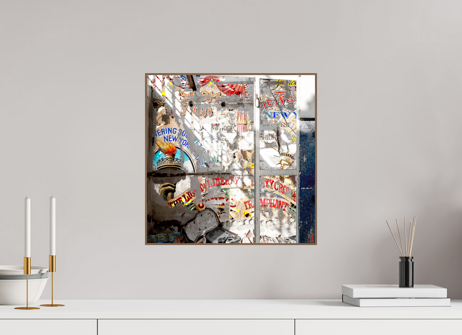 40 x 40 cm, Foto in ArtBox aus Massivholz Nussbaum RED³ SCSI Malahat II