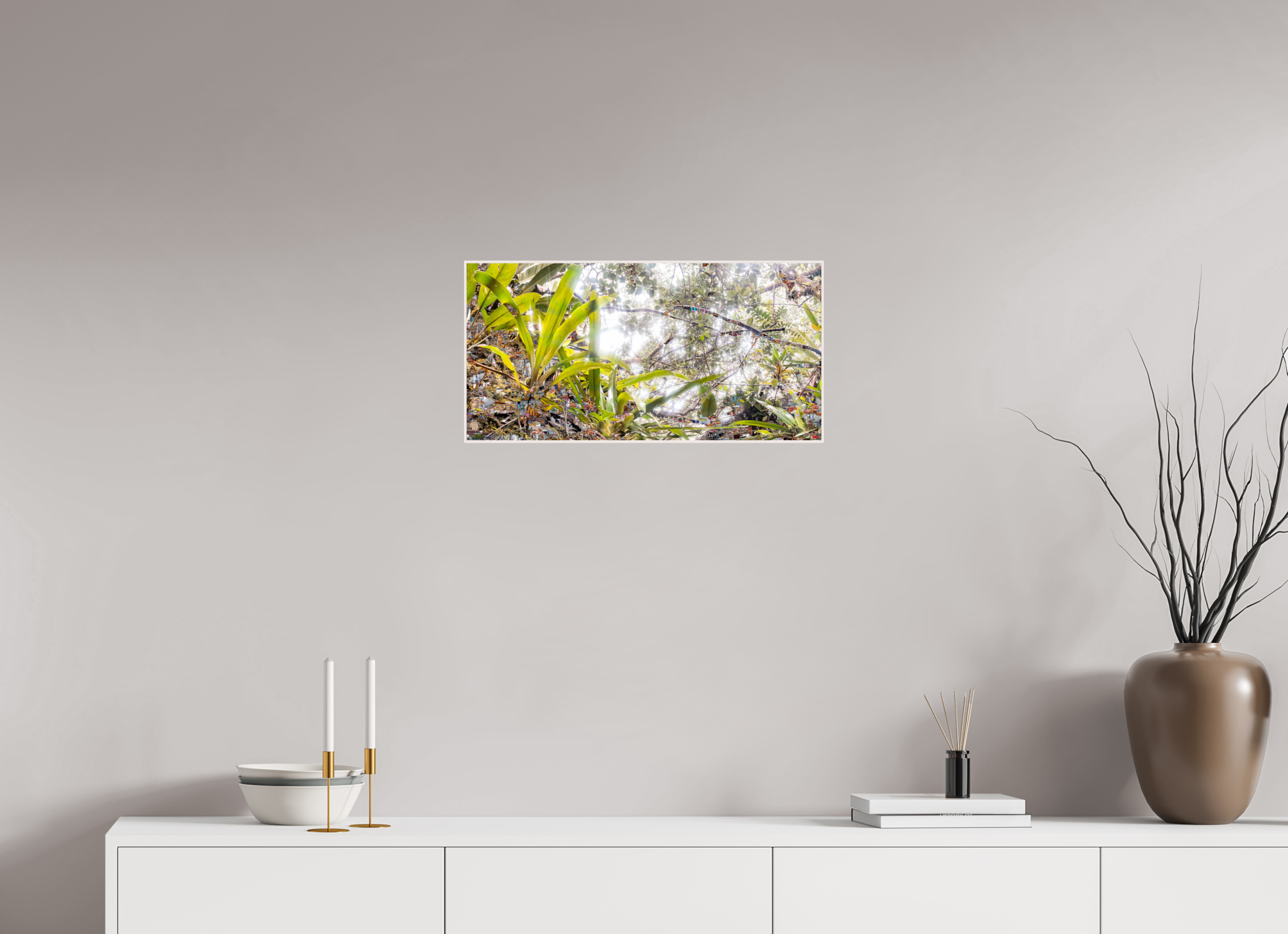 60 x 30 cm, Foto in ArtBox aus Massivholz Ahorn weiß RED³ HP Amara V