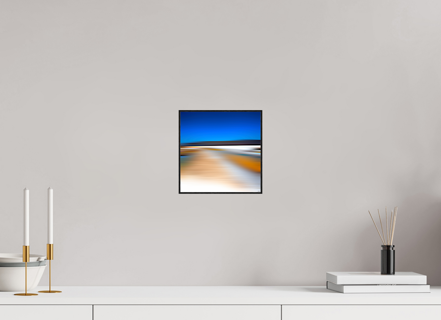 20 x 20 cm, Foto in ArtBox aus Massivholz Eiche schwarz RED³ PH Antankara II