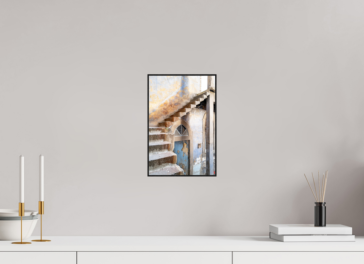 20 x 30 cm, Foto in ArtBox aus Massivholz Eiche schwarz RED³ PH Siddhartha III