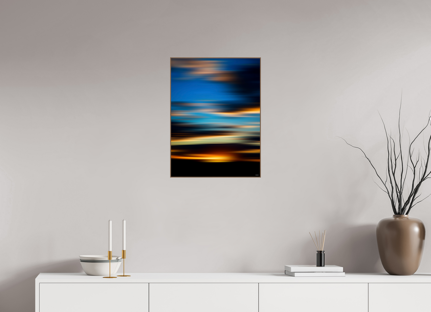 45 x 60 cm, Foto in ArtBox aus Massivholz Nussbaum RED³ PH Nahara III