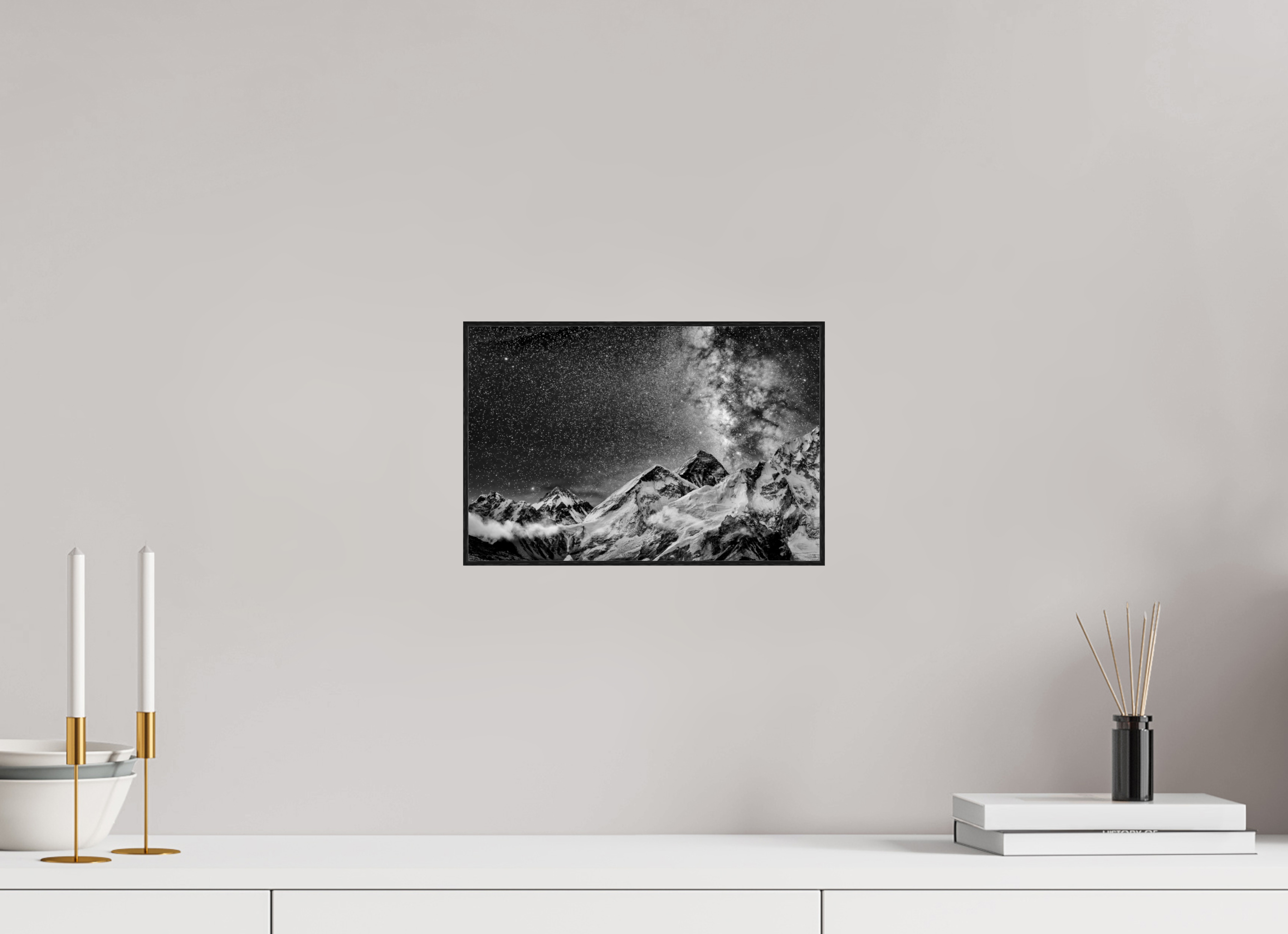 30 x 20 cm, Foto in ArtBox aus Massivholz Eiche schwarz RED³ Sopan I