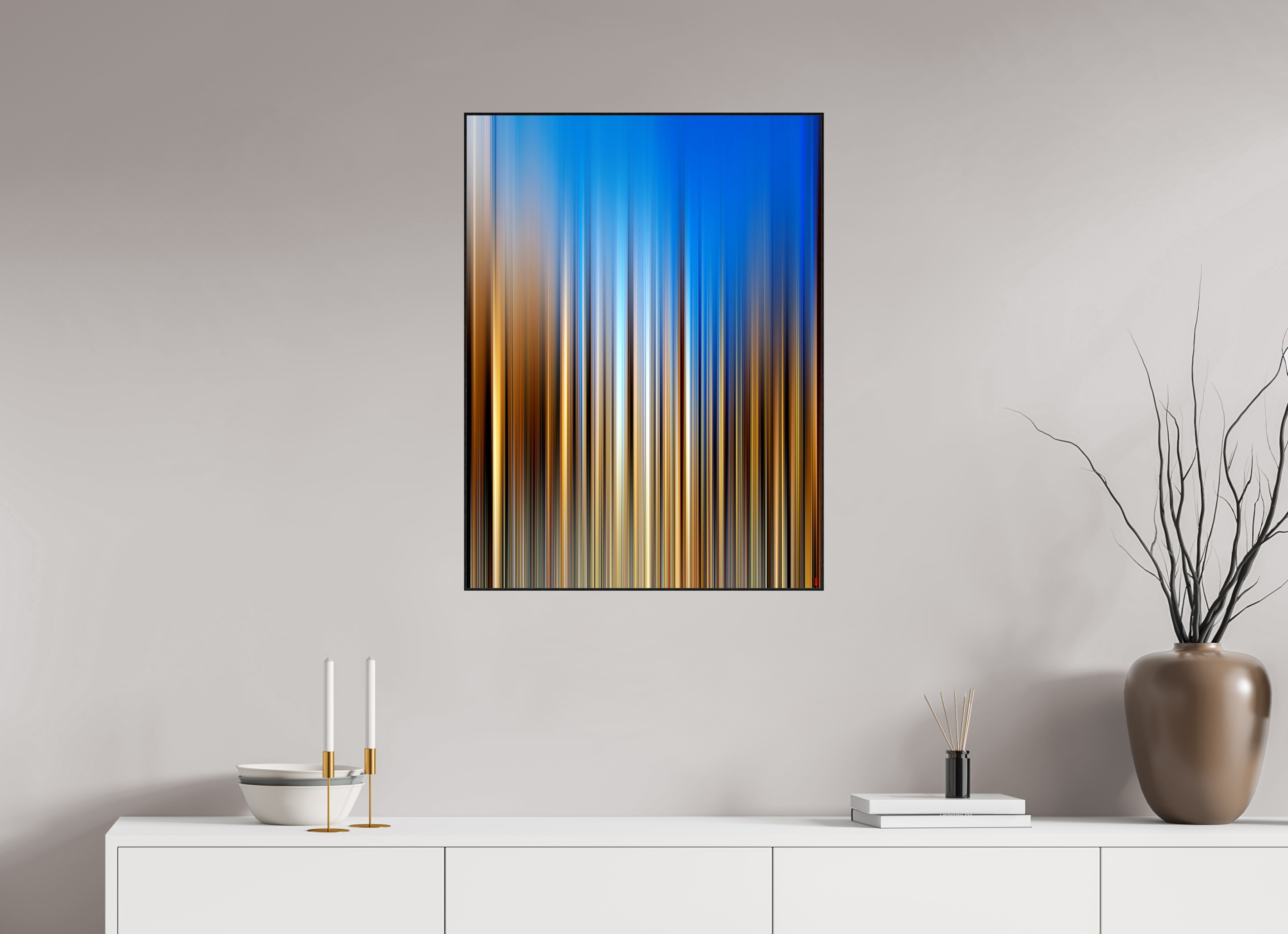 60 x 80 cm, Foto in ArtBox aus Massivholz Eiche schwarz RED³ PH Ayondele III