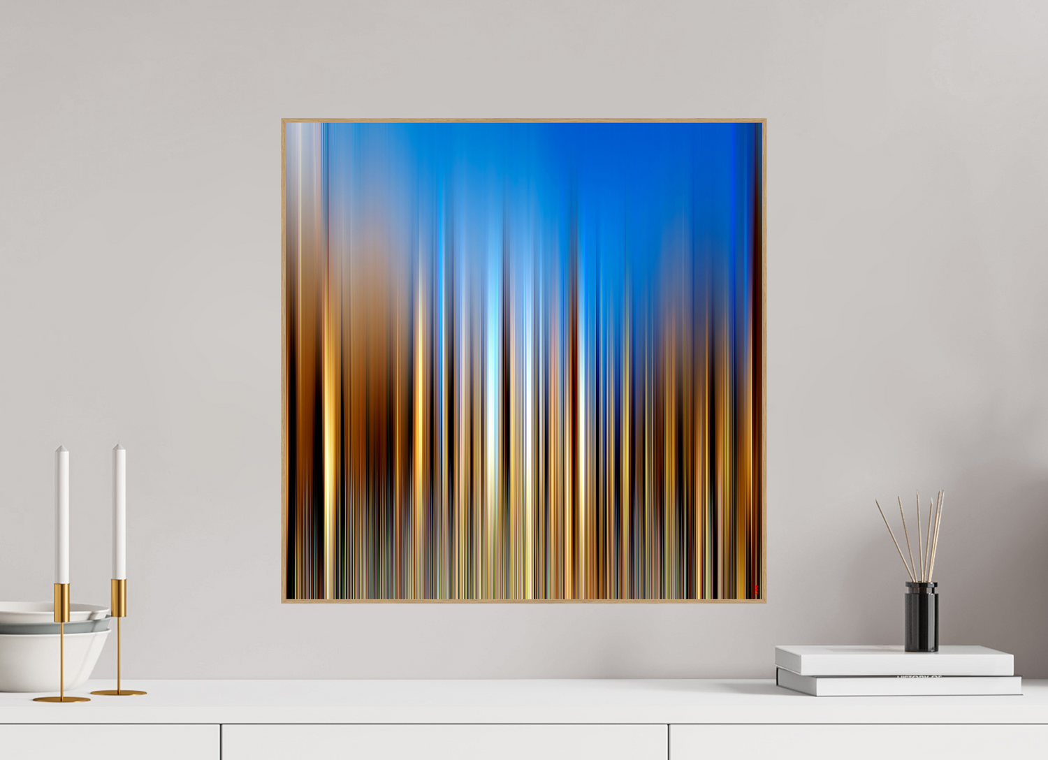 50 x 50 cm, Foto in ArtBox aus Massivholz Eiche natur RED³ PH Ayondele II