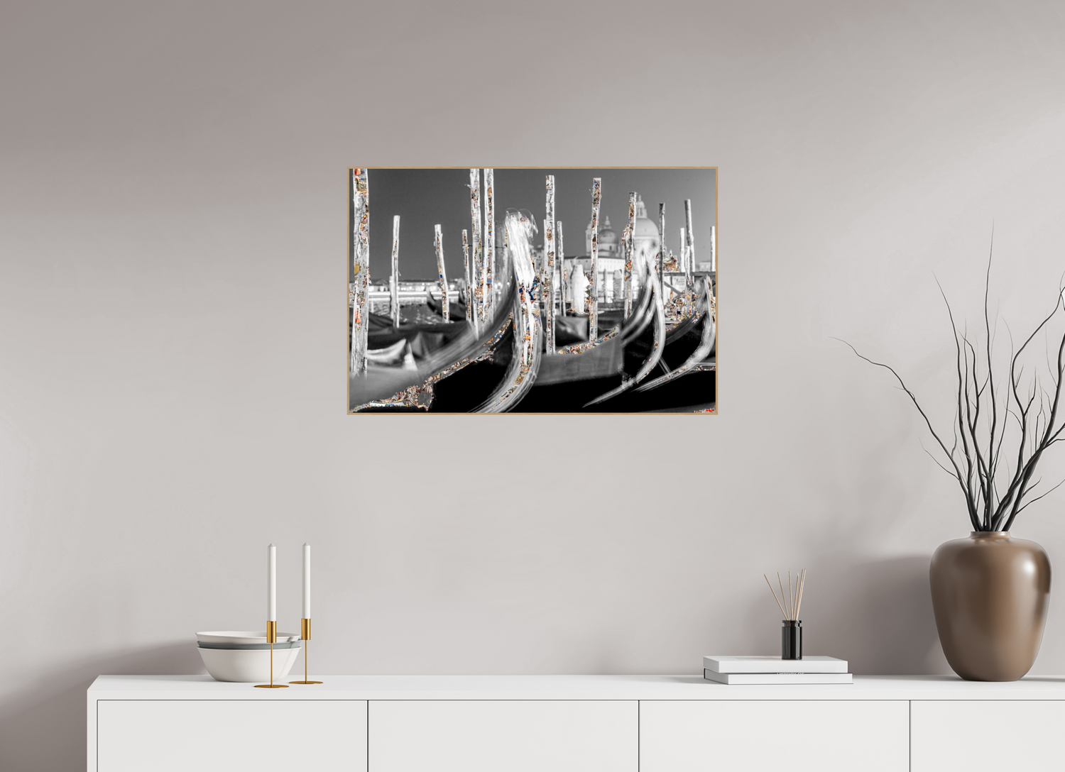 75 x 50 cm, Foto in ArtBox aus Massivholz Eiche natur RED³ HP Alina I