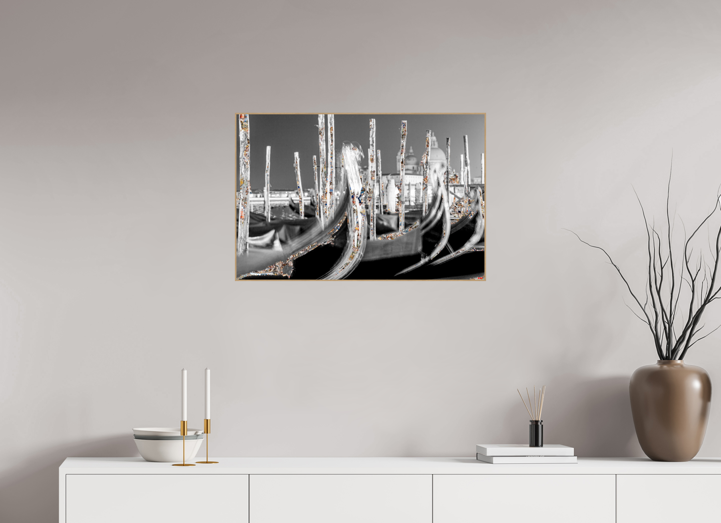 75 x 50 cm, Foto in ArtBox aus Massivholz Eiche natur RED³ HP Alina I