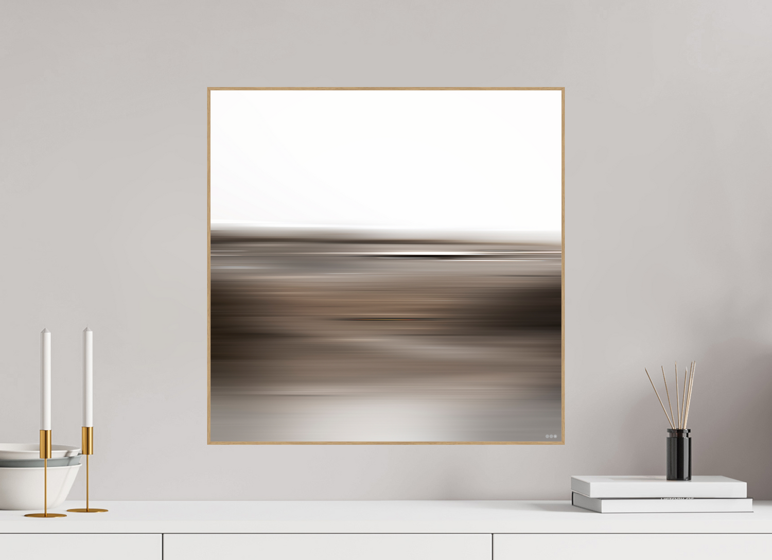 50 x 50 cm, Foto in ArtBox aus Massivholz Eiche natur RED³ PH Adisa II