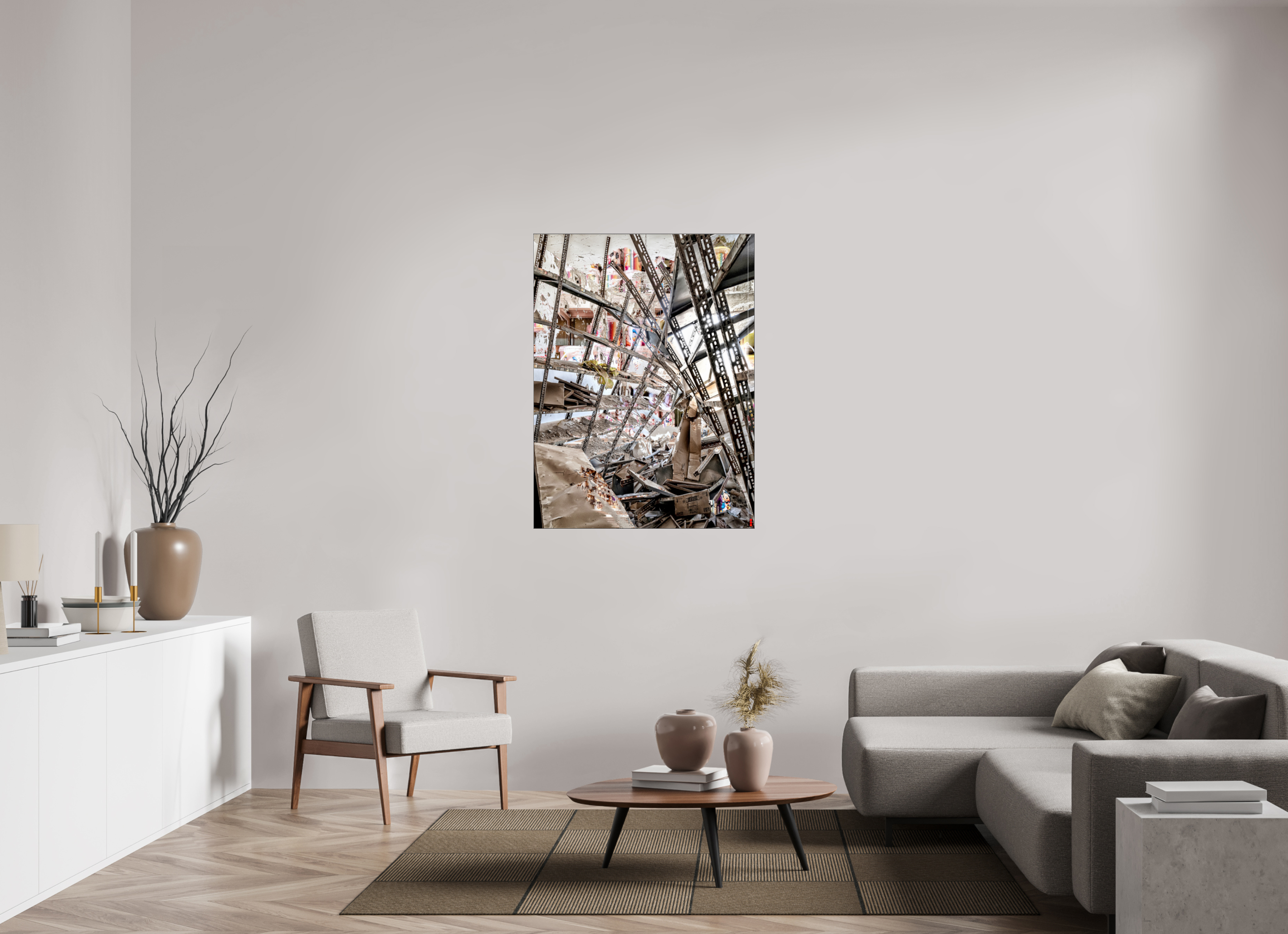 90 x 120 cm, Slimline Einfassung schwarz unter 2mm Acrylglas FA SCSI Mahira III