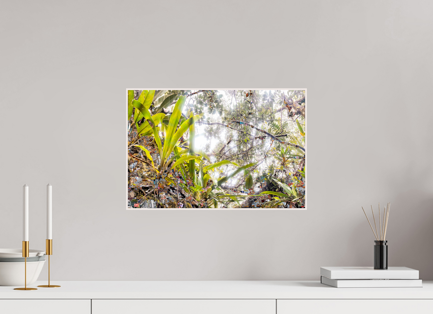 45 x 30 cm, Foto in ArtBox aus Massivholz Ahorn weiß RED³ HP Amara I