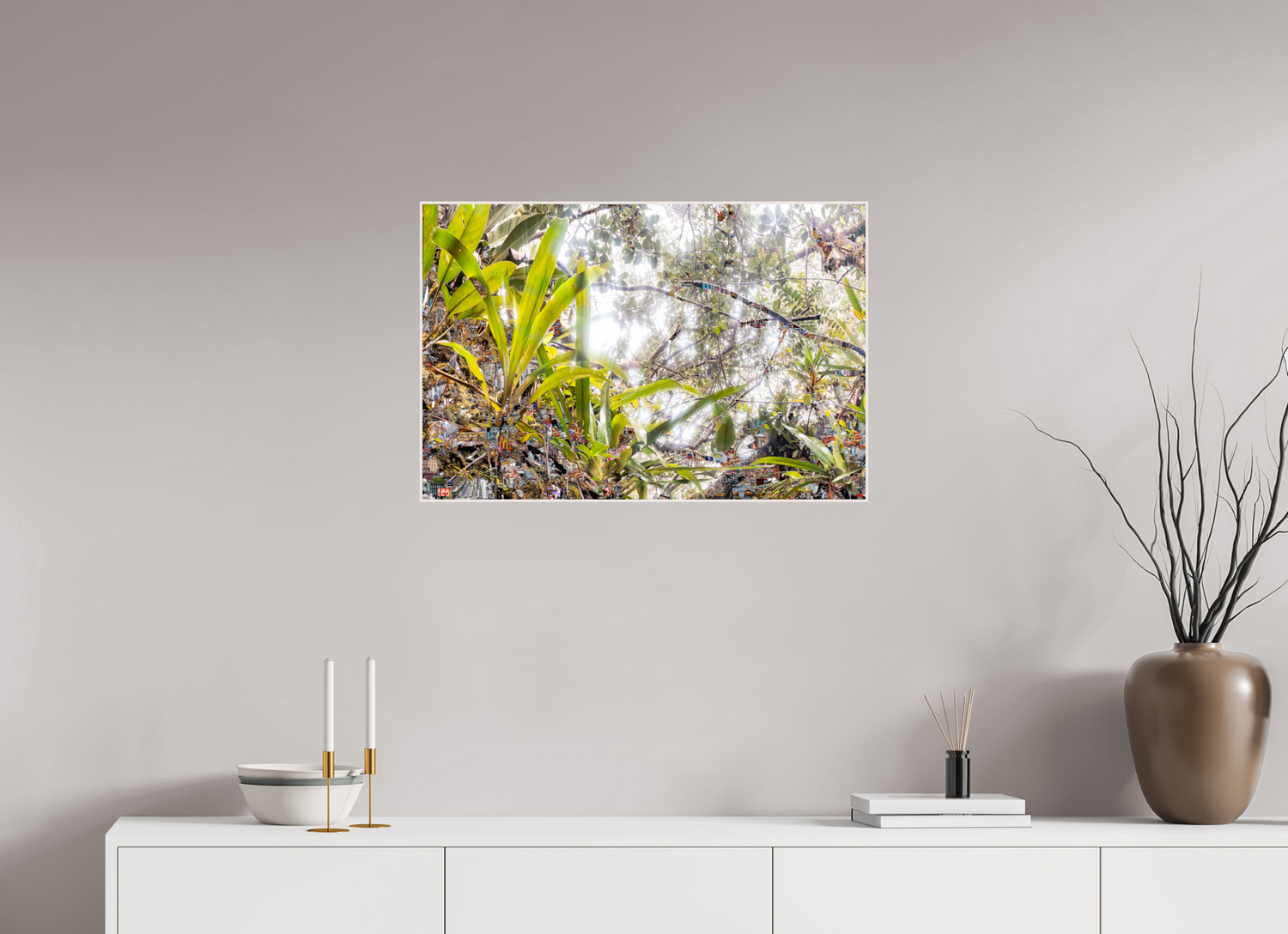 75 x 50 cm, Foto in ArtBox aus Massivholz Ahorn weiß RED³ HP Amara I